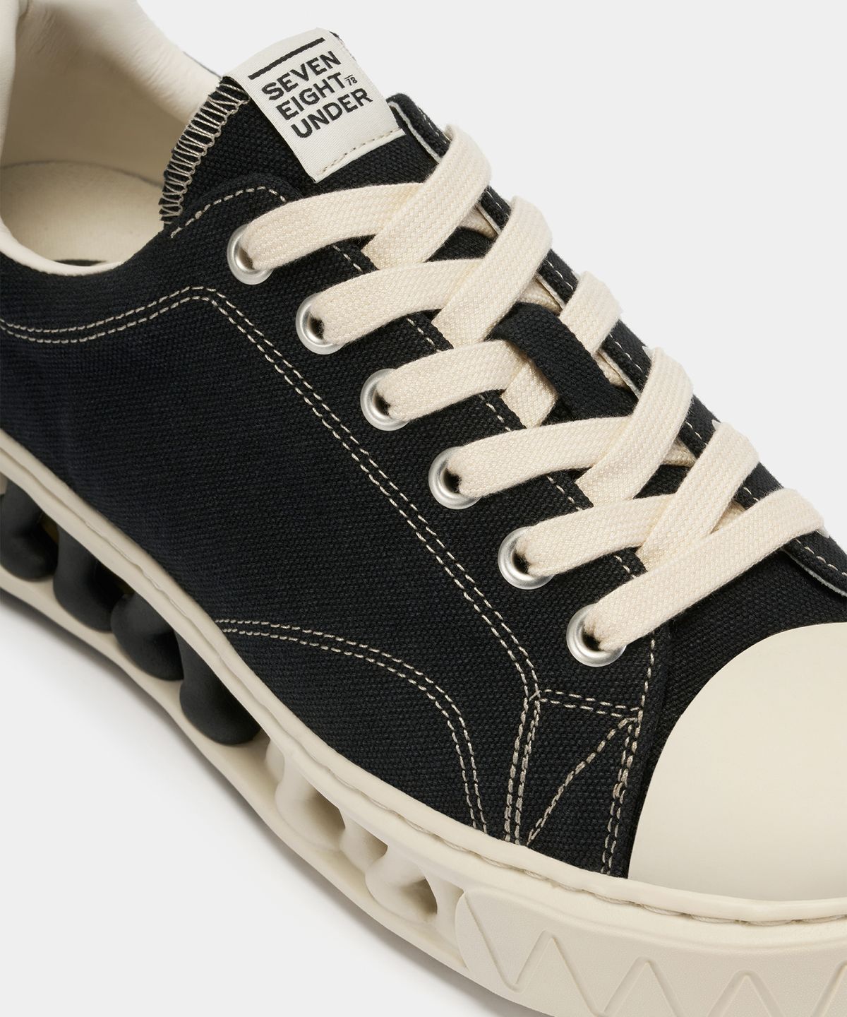 세븐에잇언더(78UNDER) C-3 VINTAGE LOW TOP_ ASH BLACK