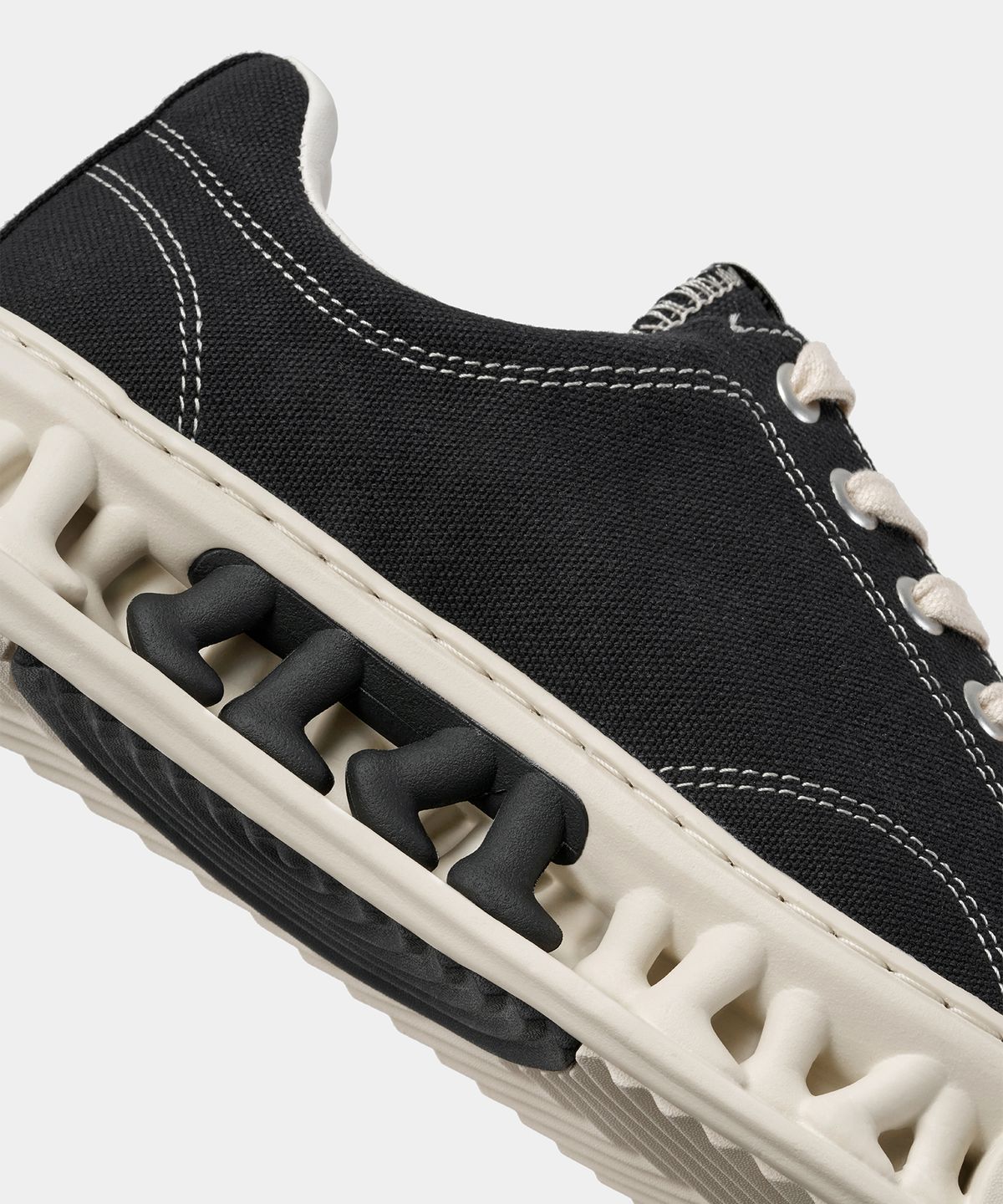 세븐에잇언더(78UNDER) C-3 VINTAGE LOW TOP_ ASH BLACK