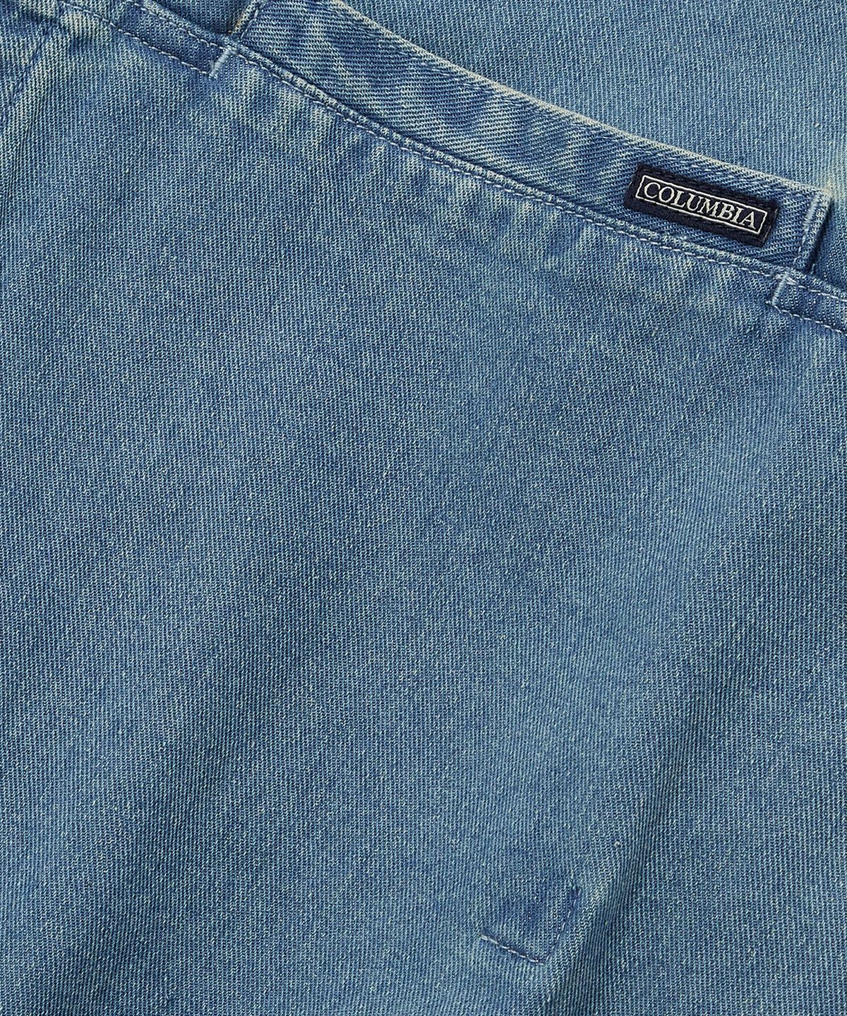 컬럼비아 유니버시티(COLUMBIA UNIVERSITY) COLUMBIA TRAJAN LABEL HIDDEN POCKET DENIM S/S SHIRTS 라이트데님
