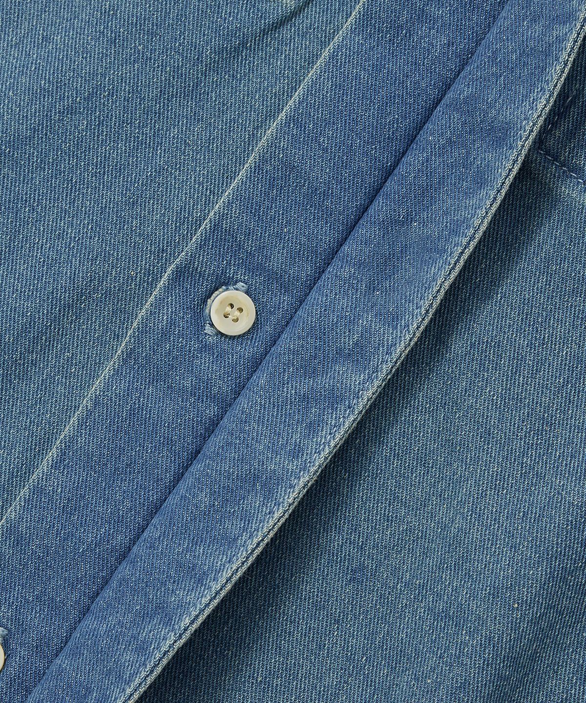 컬럼비아 유니버시티(COLUMBIA UNIVERSITY) COLUMBIA TRAJAN LABEL HIDDEN POCKET DENIM S/S SHIRTS 라이트데님