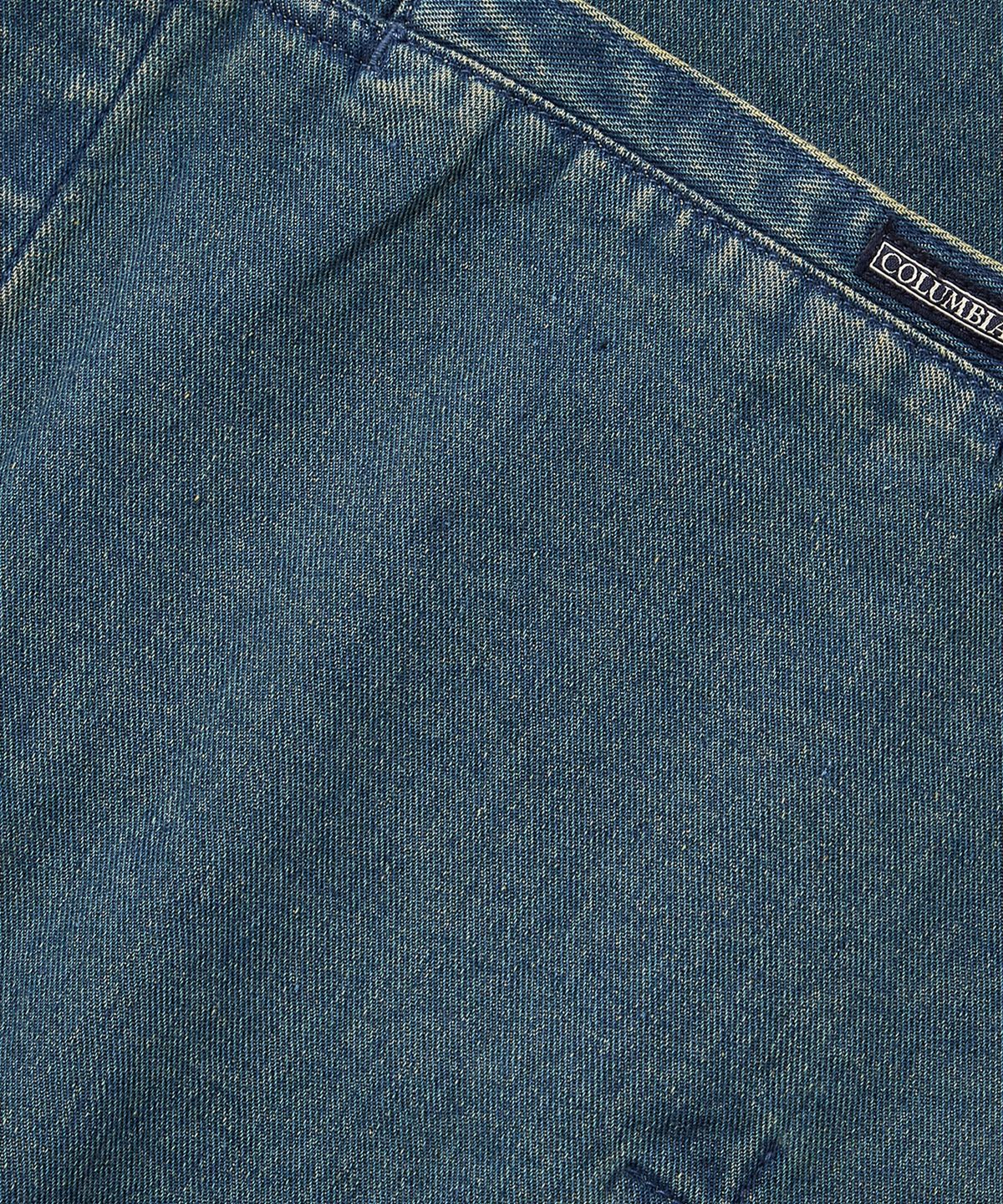 컬럼비아 유니버시티(COLUMBIA UNIVERSITY) COLUMBIA TRAJAN LABEL HIDDEN POCKET DENIM S/S SHIRTS 미드나잇데님