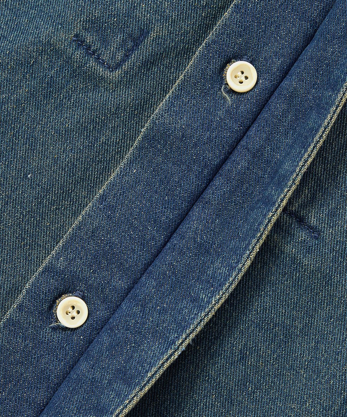 컬럼비아 유니버시티(COLUMBIA UNIVERSITY) COLUMBIA TRAJAN LABEL HIDDEN POCKET DENIM S/S SHIRTS 미드나잇데님