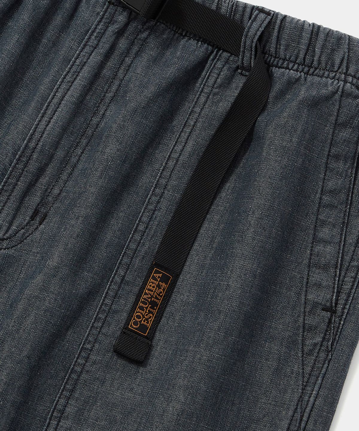 컬럼비아 유니버시티(COLUMBIA UNIVERSITY) COLUMBIA TRAJAN LABEL BELTED DENIM SHORTS PANTS 블랙데님