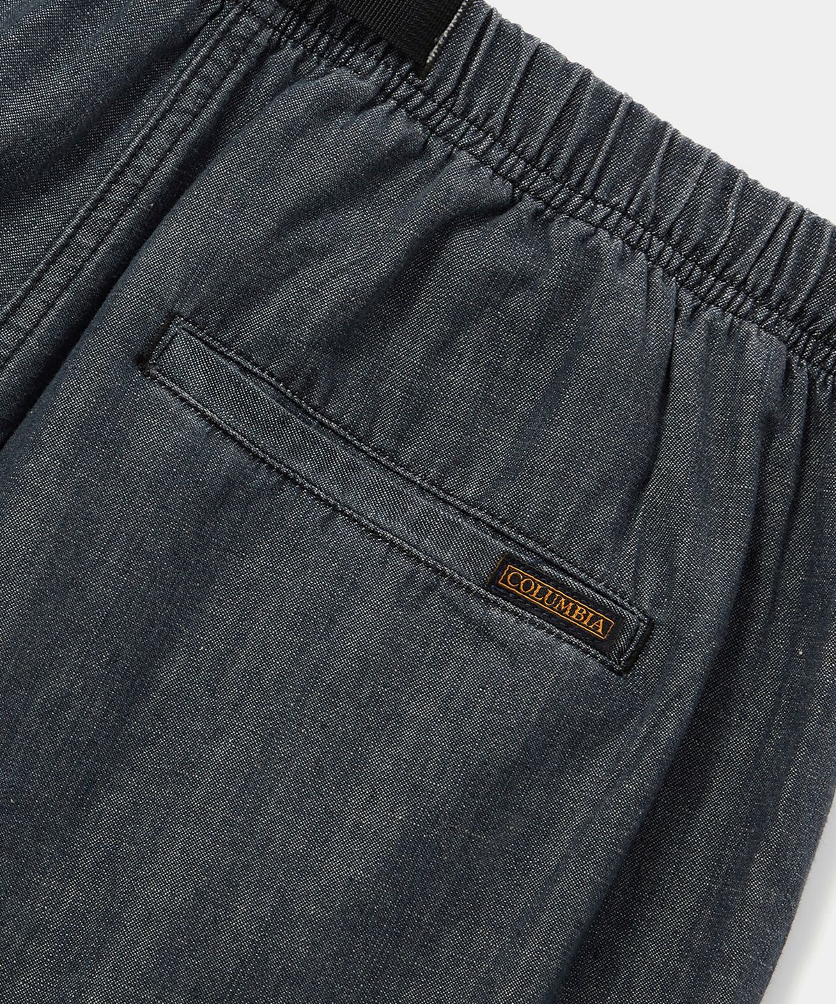 컬럼비아 유니버시티(COLUMBIA UNIVERSITY) COLUMBIA TRAJAN LABEL BELTED DENIM SHORTS PANTS 블랙데님