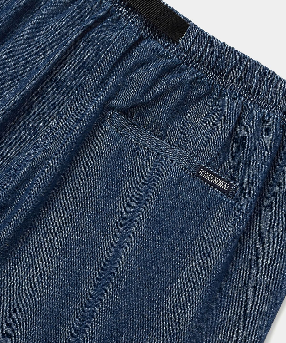 컬럼비아 유니버시티(COLUMBIA UNIVERSITY) COLUMBIA TRAJAN LABEL BELTED DENIM SHORTS PANTS 미드나잇데님