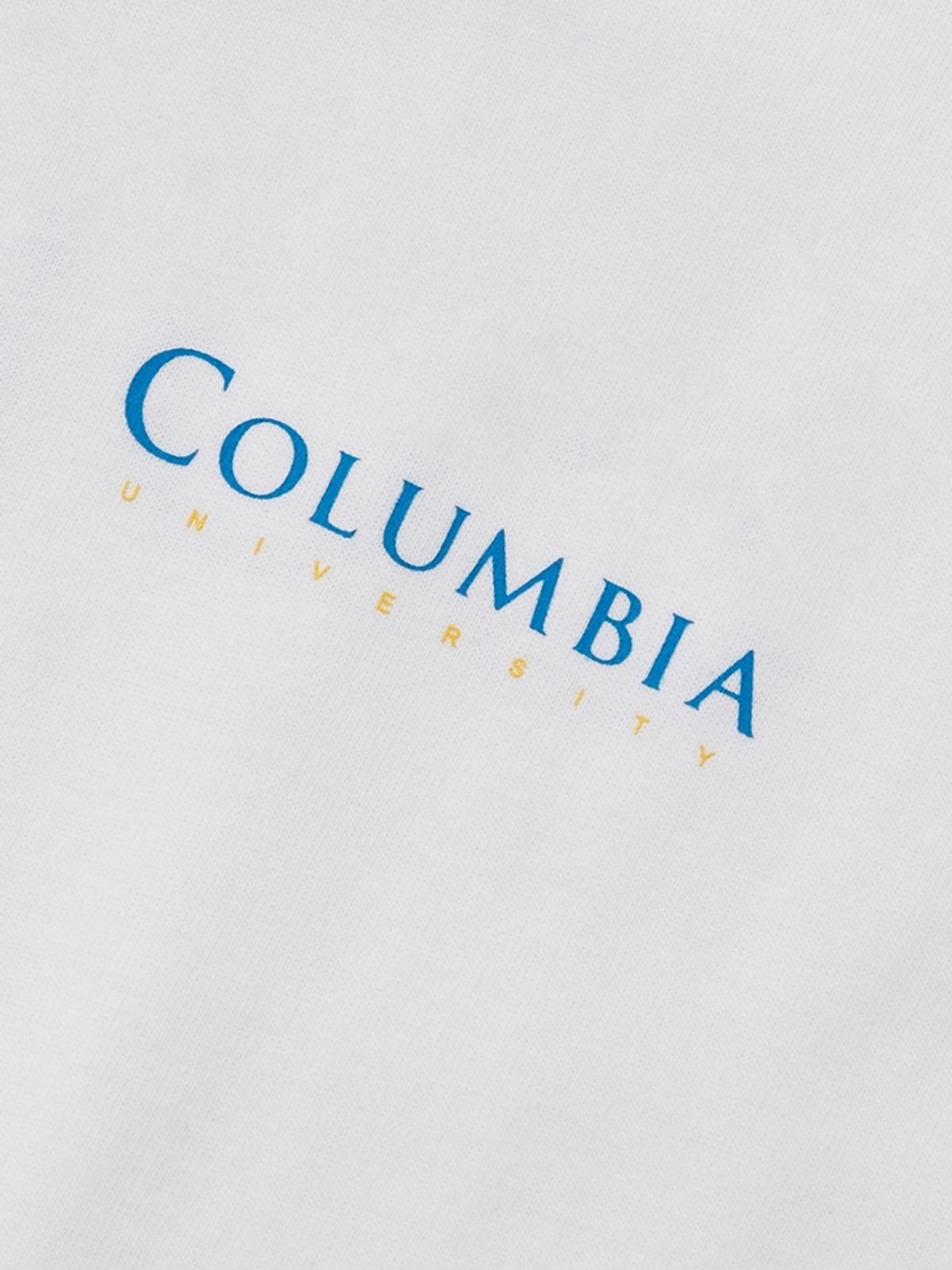 컬럼비아 유니버시티(COLUMBIA UNIVERSITY) CU SIG LOGO S/S T-SHIRTS 화이트