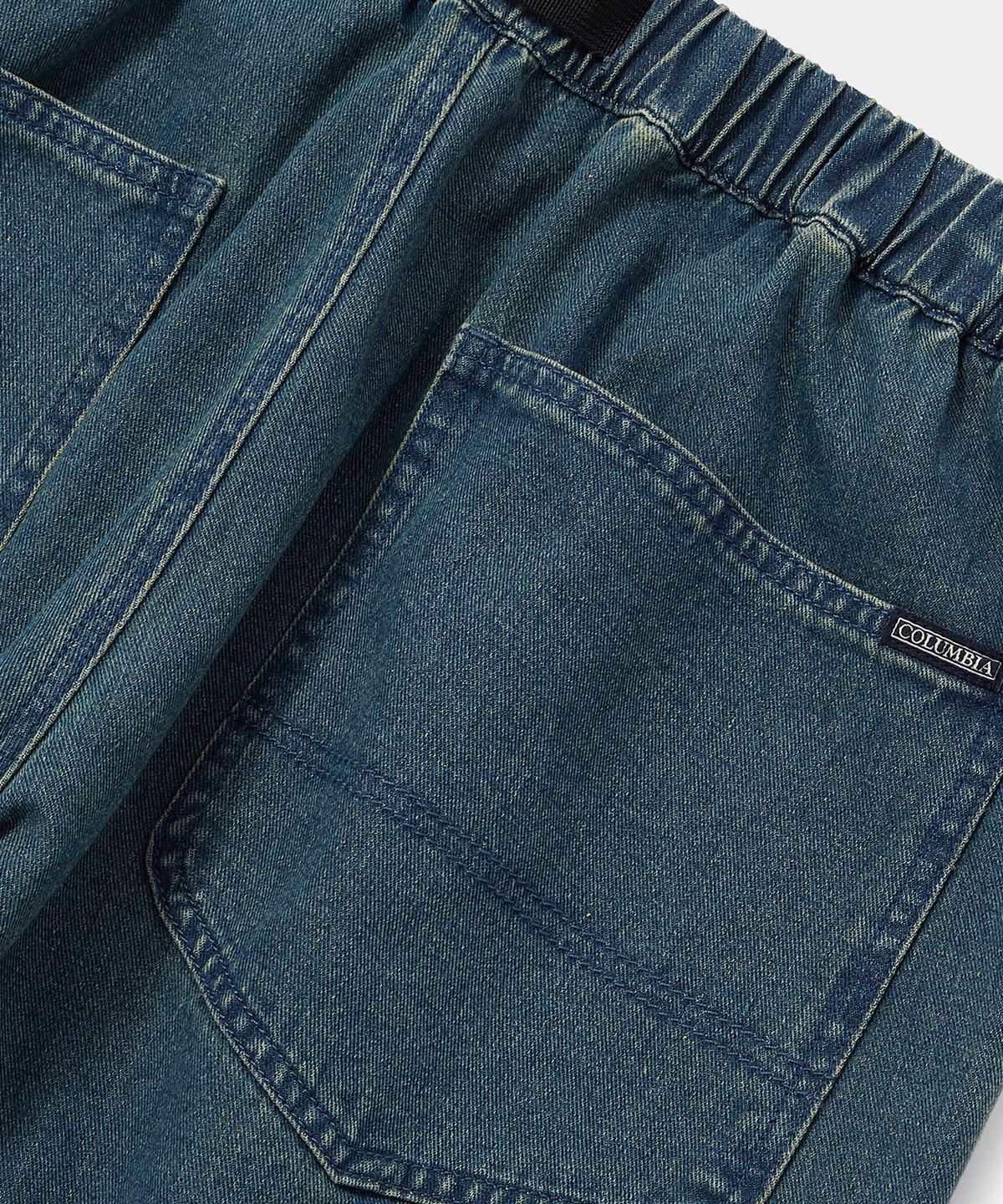 컬럼비아 유니버시티(COLUMBIA UNIVERSITY) COLUMBIA TRAJAN LABEL BELTED ALL-ROUND DENIM PANTS 미드나잇데님