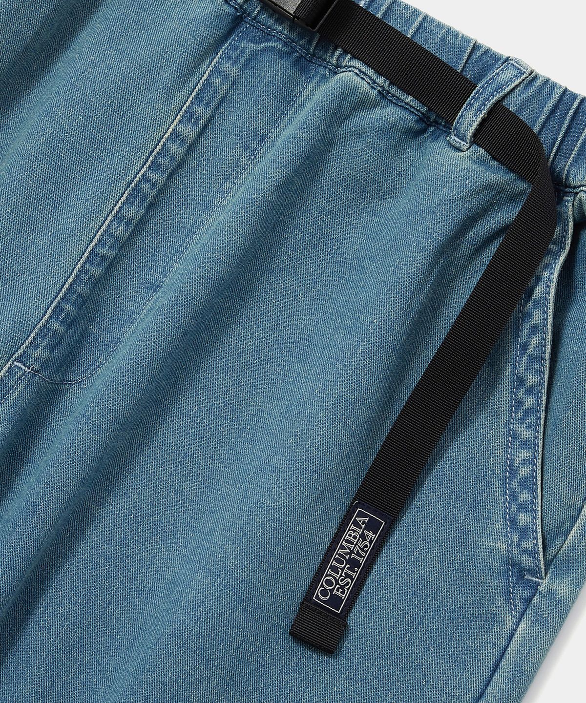 컬럼비아 유니버시티(COLUMBIA UNIVERSITY) COLUMBIA TRAJAN LABEL BELTED ALL-ROUND DENIM PANTS 라이트데님
