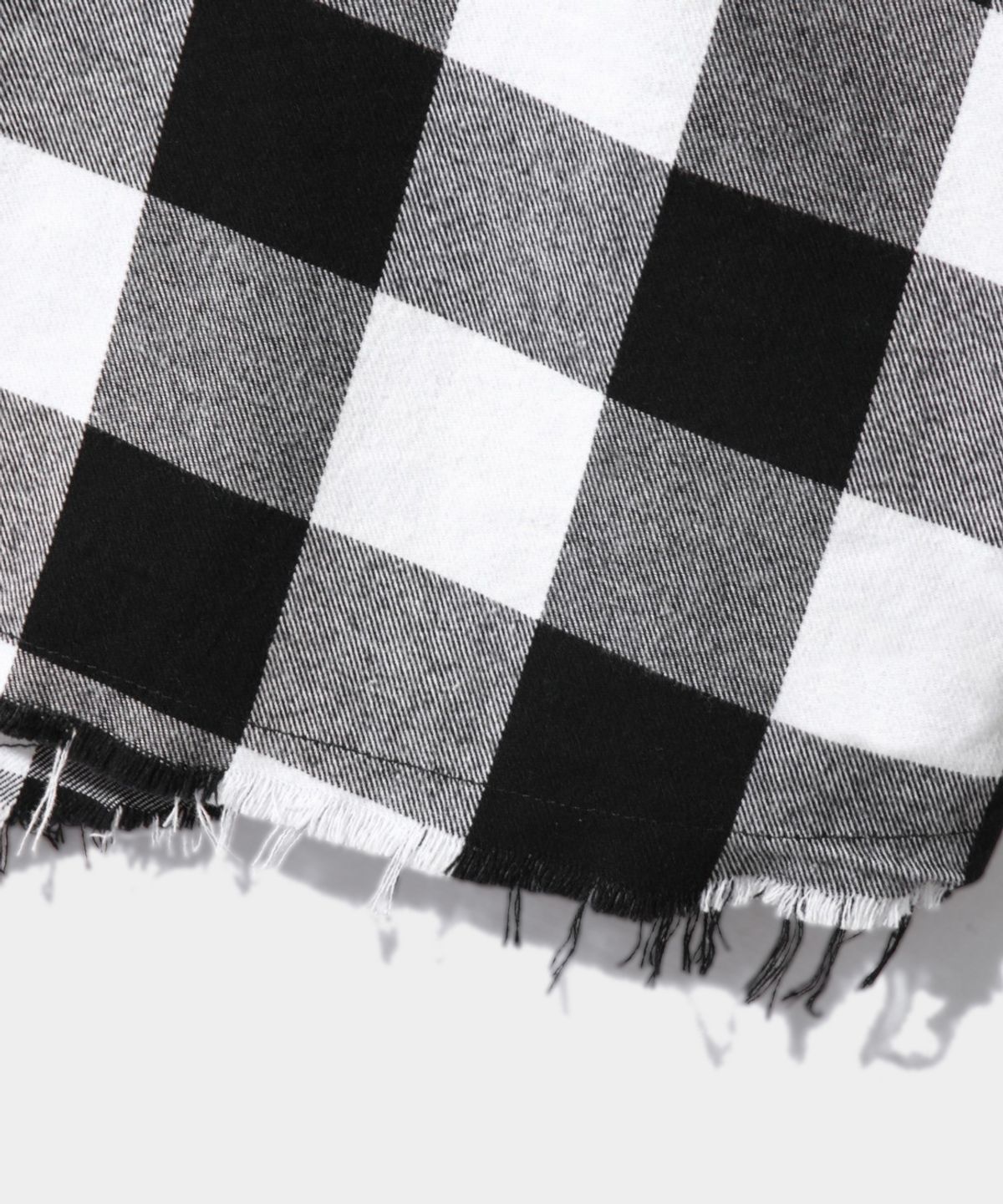 디미트리블랙(DIMITRI BLACK) VTG 컷오프 체크 셔츠_화이트&블랙