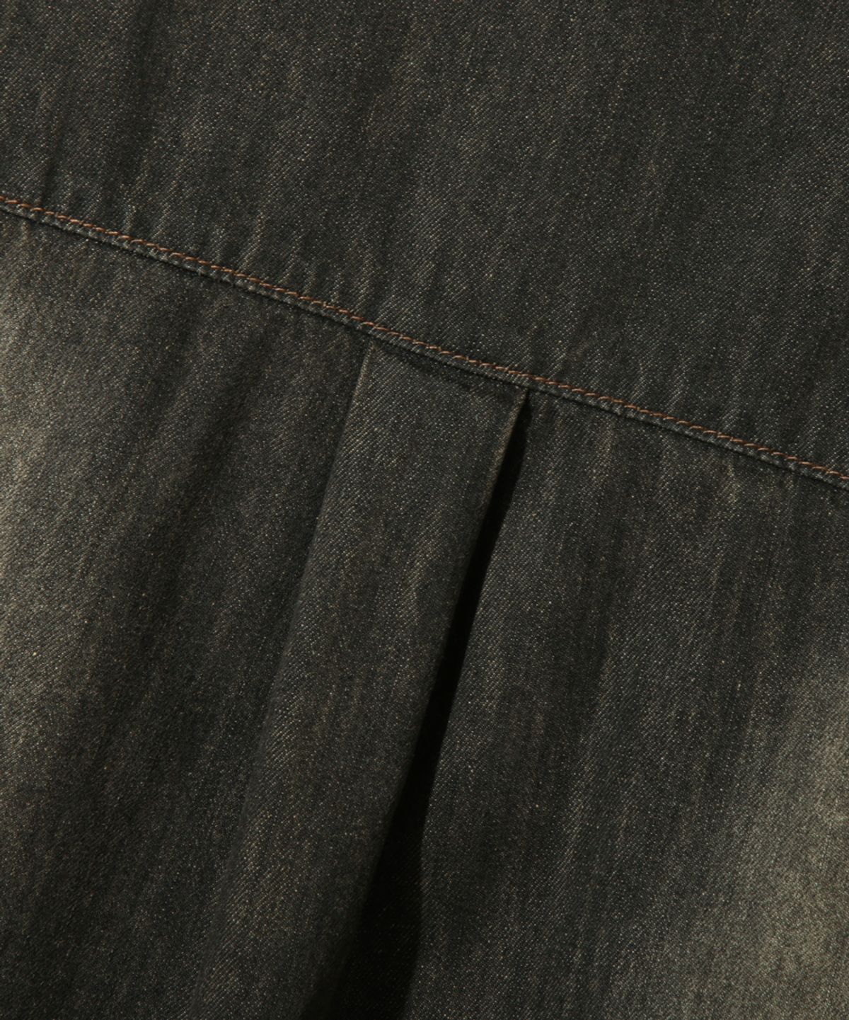 디미트리블랙(DIMITRI BLACK) 컷오프 데님 워크 셔츠_더스트 블랙