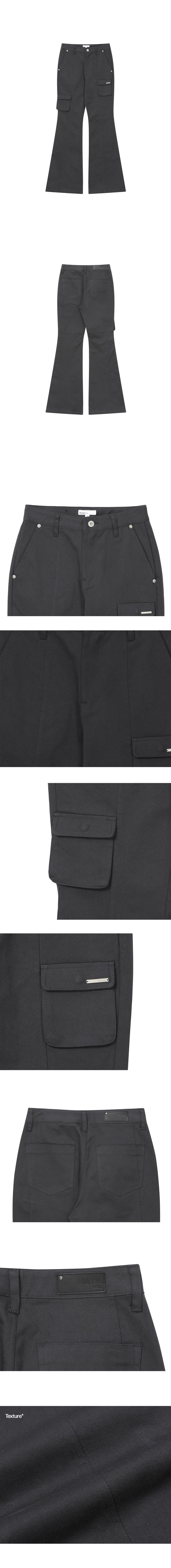 MUSINSA公式 | MISEKI SEOUL Line pocket cargo pants CHARCOAL