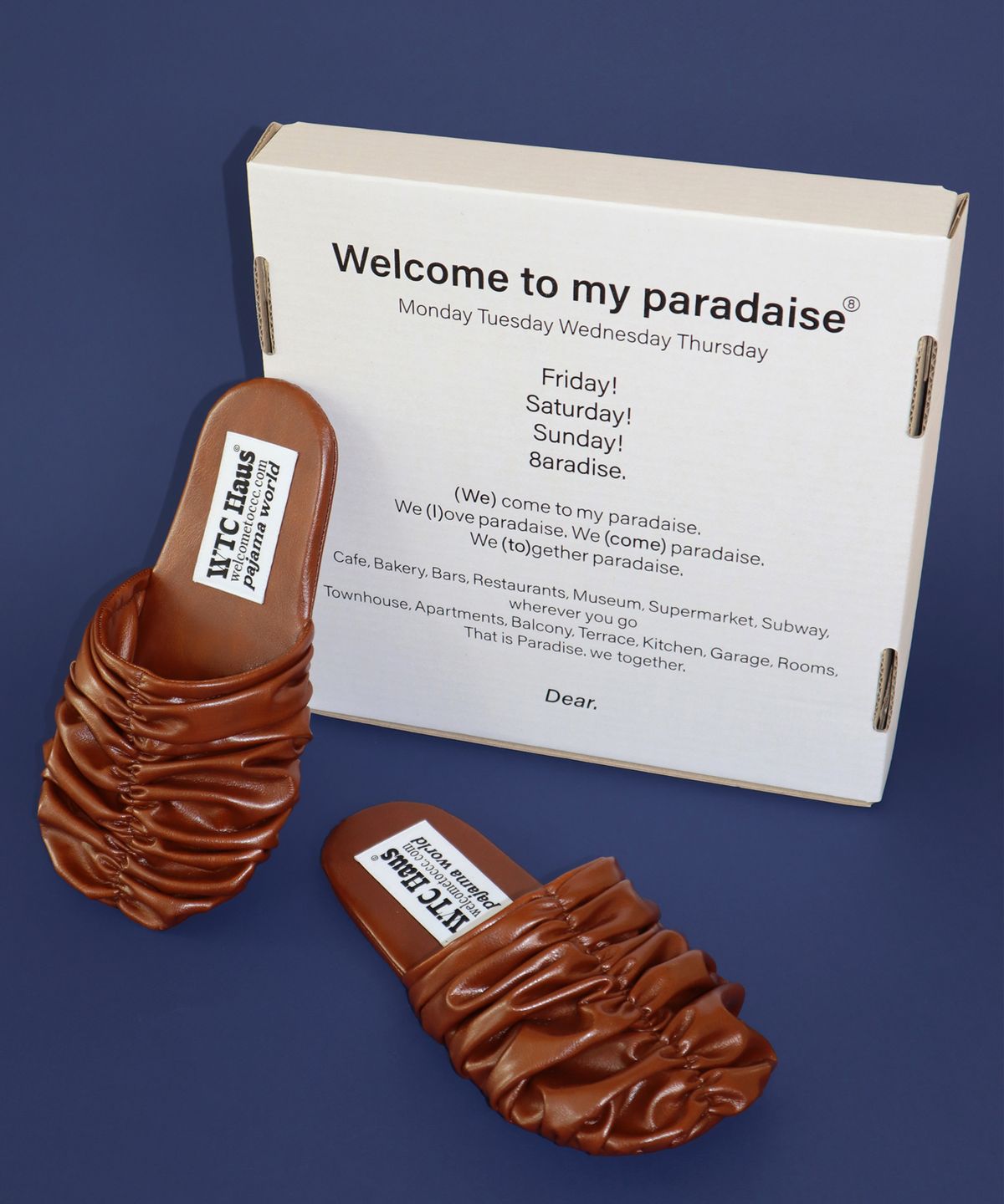 웰컴투씨씨씨(WELCOME TO CCC) Croa Shoes (Melting Choco) 룸슈즈