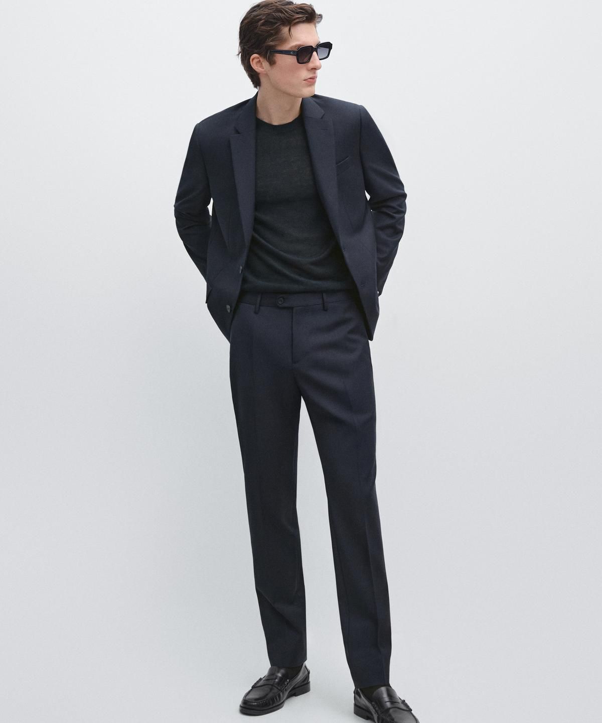 마시모두띠(MASSIMO DUTTI) 100% 쿨 울 수트 블레이저
