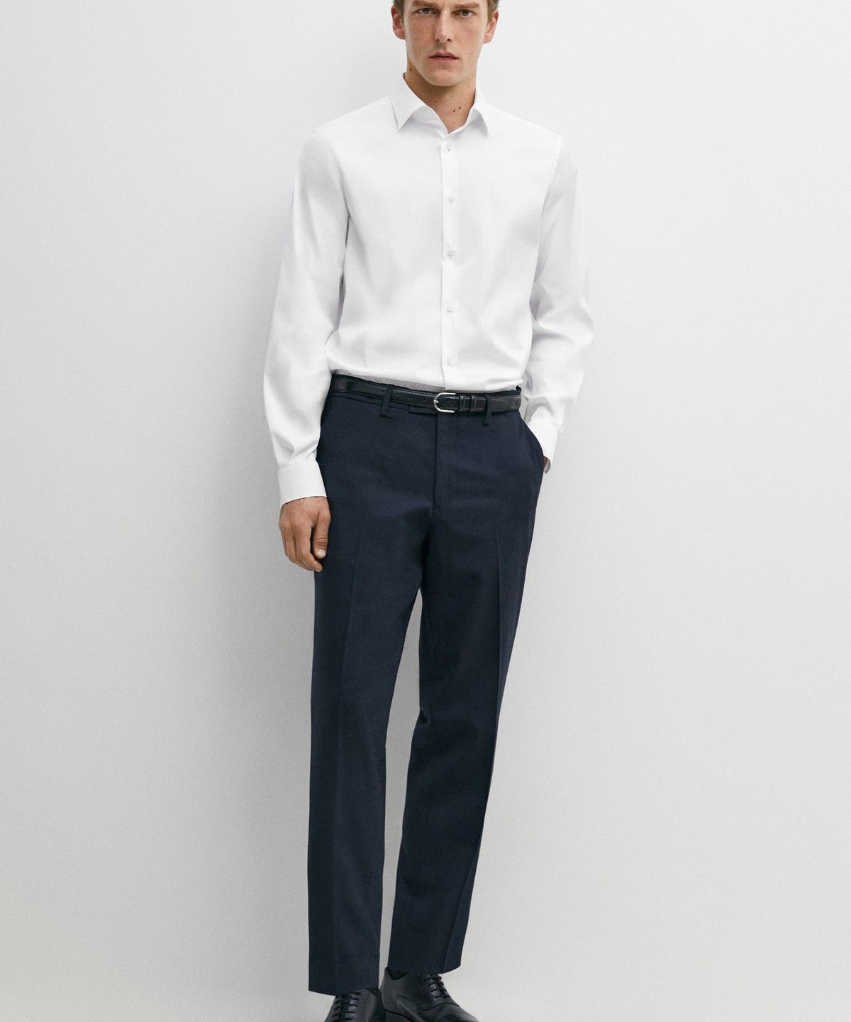 마시모두띠(MASSIMO DUTTI) 슬림핏 스트레치 셔츠