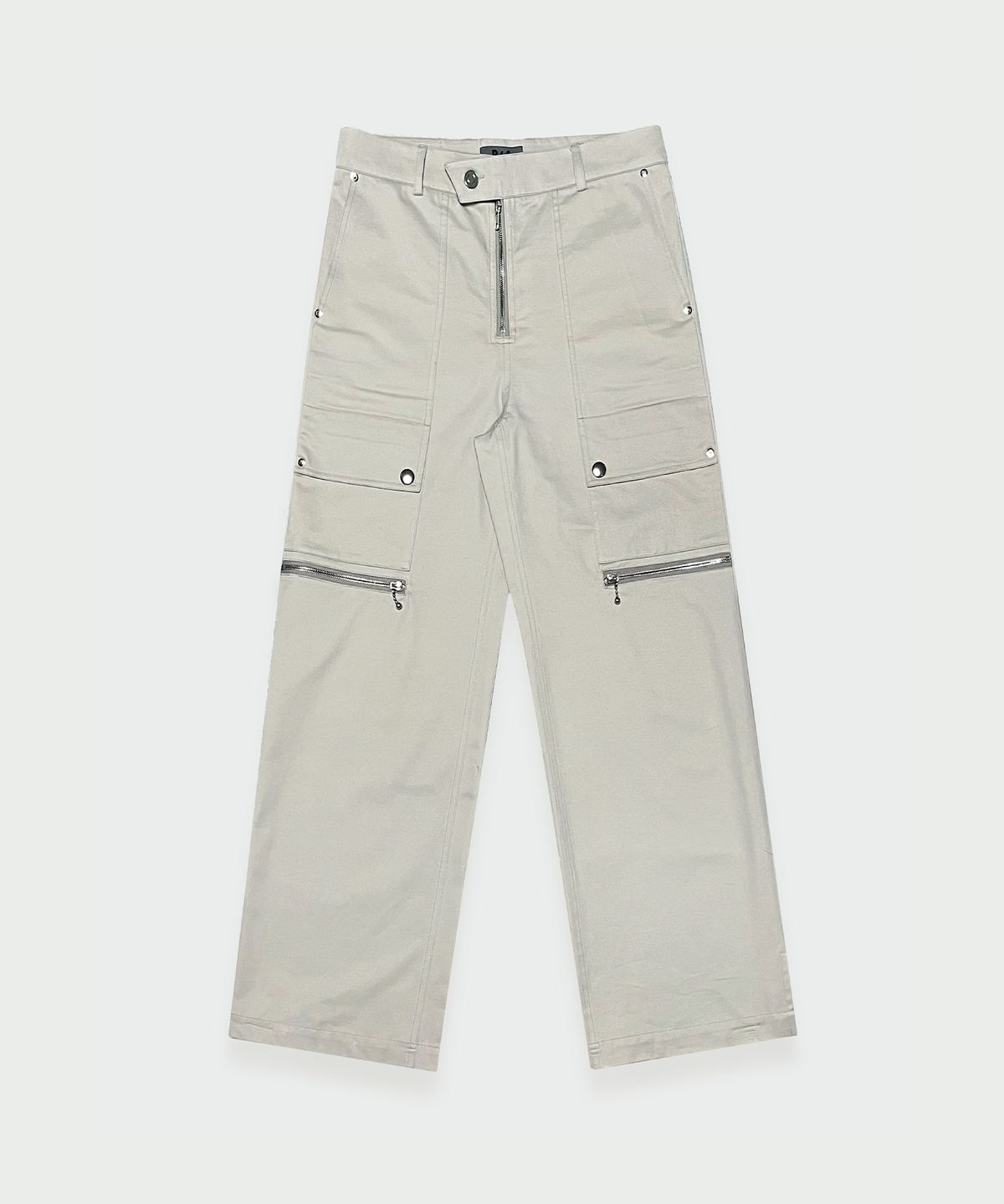 알포(R-4) R-0019 UTILITY-ZIP CARGO PANTS(BEIGE)