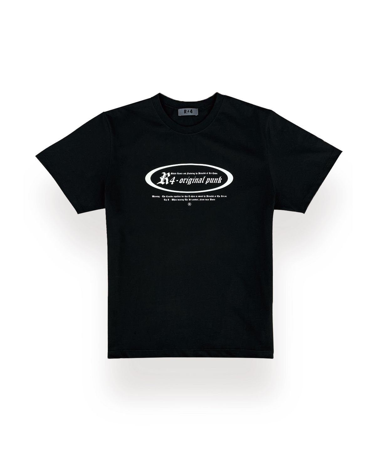 알포(R-4) R-0006 / ORIGINAL PUNK SHORT TEE(BLACK)