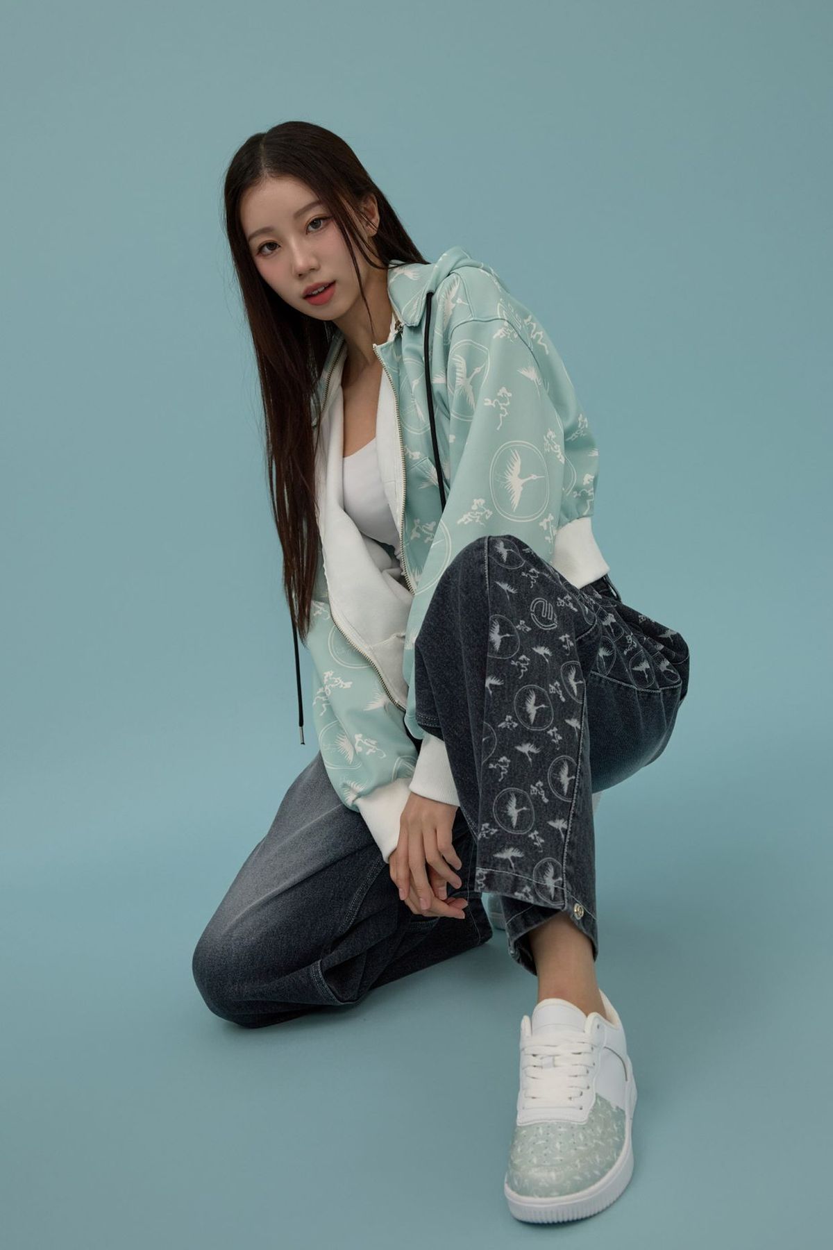 신서울(SHEENSEOUL) 운학문 데님 팬츠