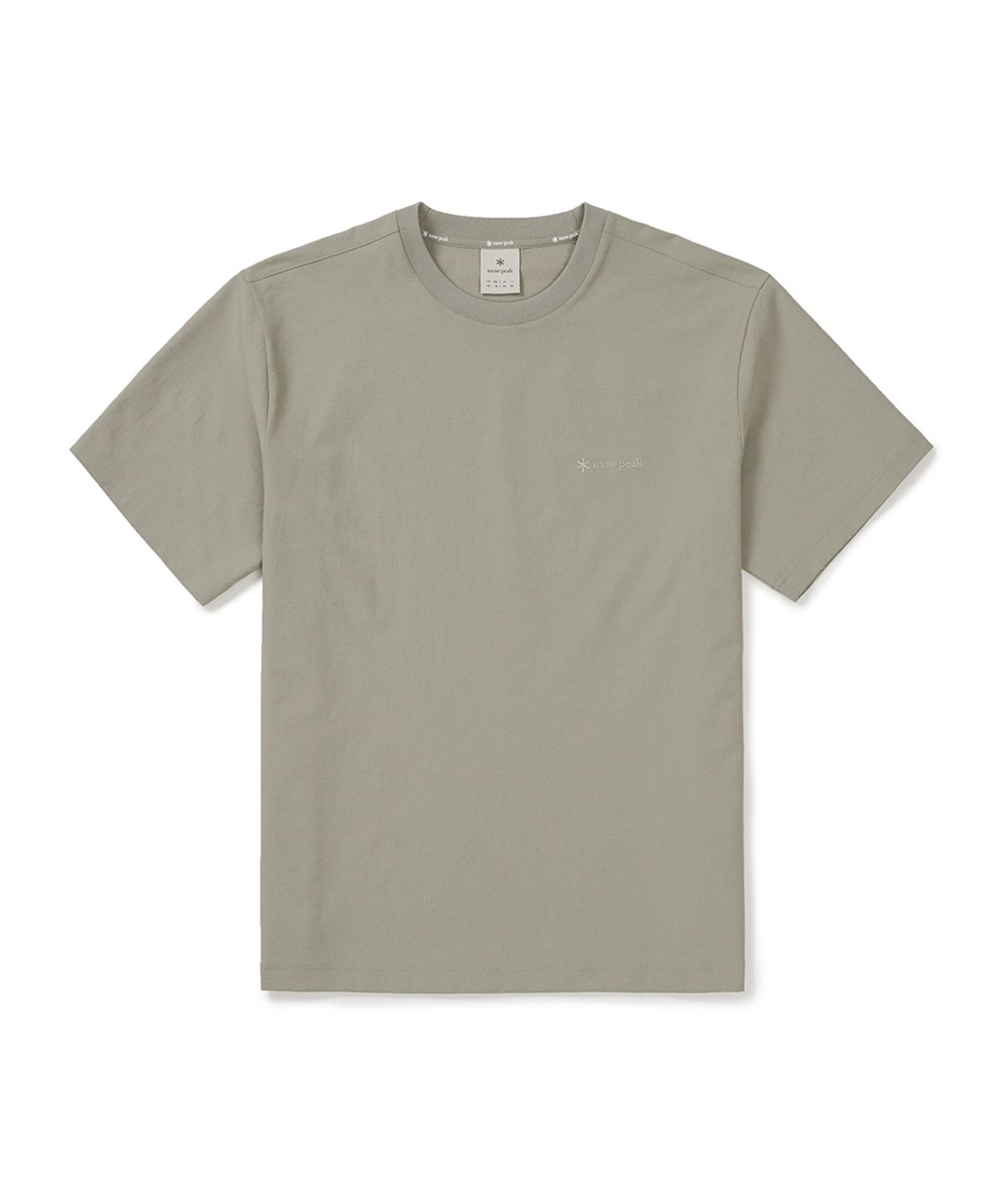 스노우피크 어패럴(SNOWPEAK APPAREL) 클래식 우븐 반팔 티셔츠 (S25MUTTS16) Fog Gray