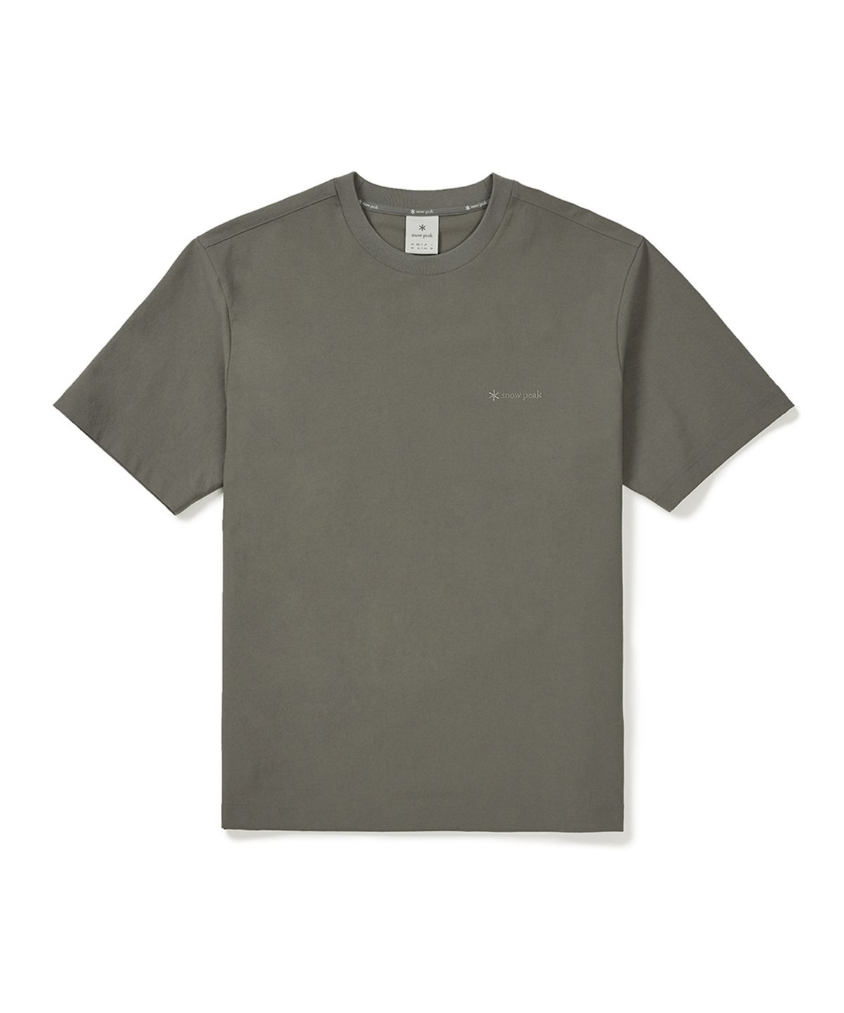 스노우피크 어패럴(SNOWPEAK APPAREL) 클래식 우븐 반팔 티셔츠 (S25MUTTS16) Dark Khaki