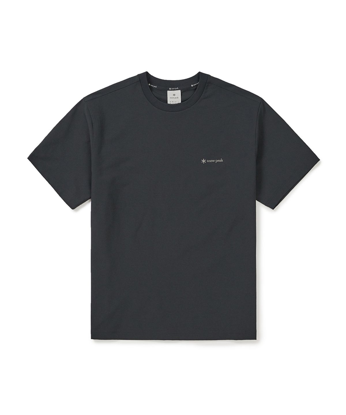 스노우피크 어패럴(SNOWPEAK APPAREL) 클래식 우븐 반팔 티셔츠 (S25MUTTS16) Dark Charcoal