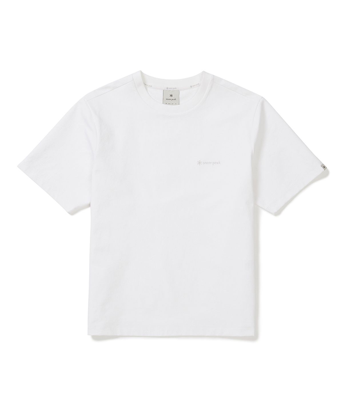 스노우피크 어패럴(SNOWPEAK APPAREL) 클래식 우븐 여성 반팔 티셔츠 (S25MWTTS17) White