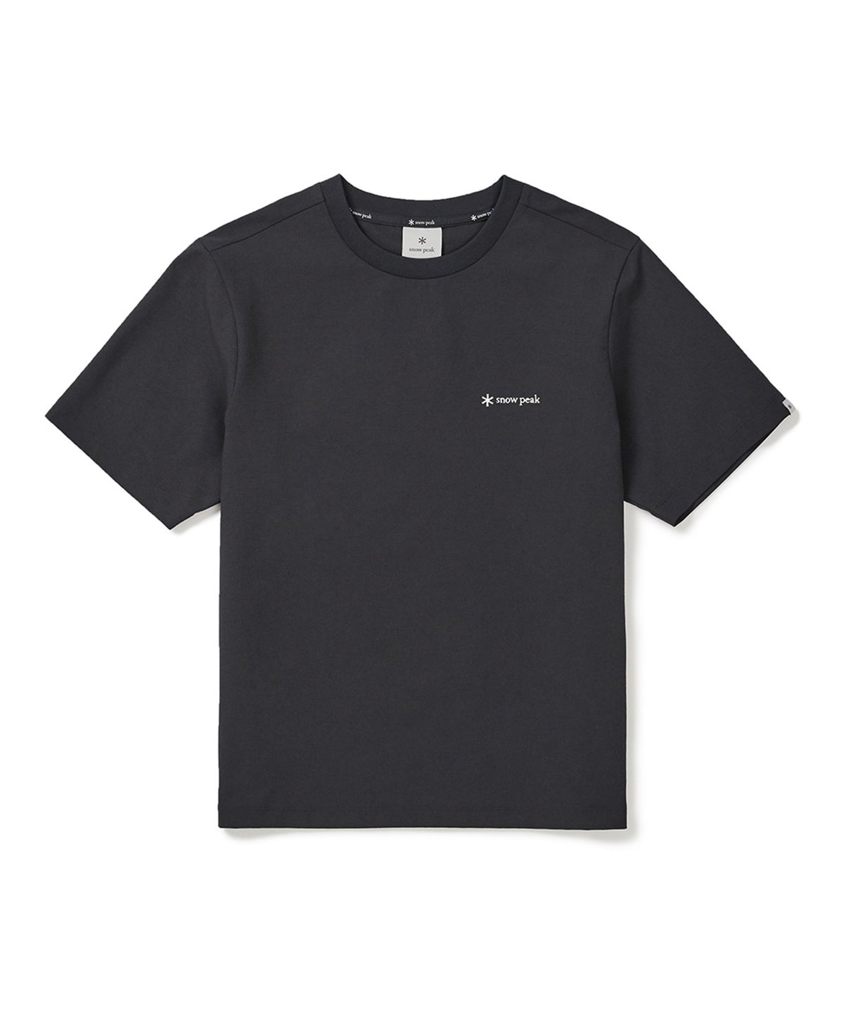 스노우피크 어패럴(SNOWPEAK APPAREL) 클래식 우븐 여성 반팔 티셔츠 (S25MWTTS17) Charcoal
