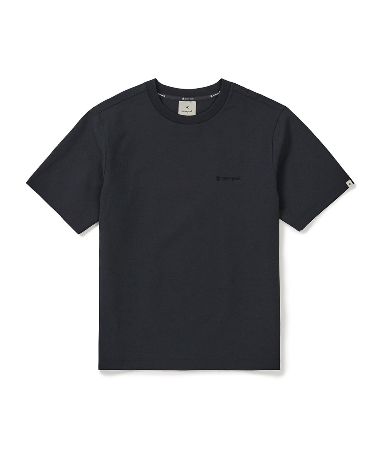 스노우피크 어패럴(SNOWPEAK APPAREL) 클래식 우븐 여성 반팔 티셔츠 (S25MWTTS17) Black