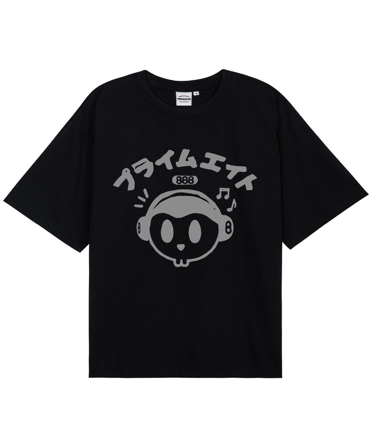 프라임에이트(PRIMATE) MUSIC PREEKI 오버핏 반팔티셔츠 2 COLORS