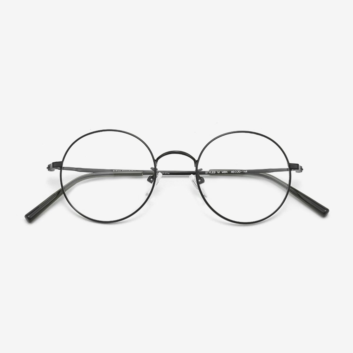 스타일워크(STYLEWORK) 매트 브라운 메탈 STYLE9 M MBK 46mm 스타일워크 안경테