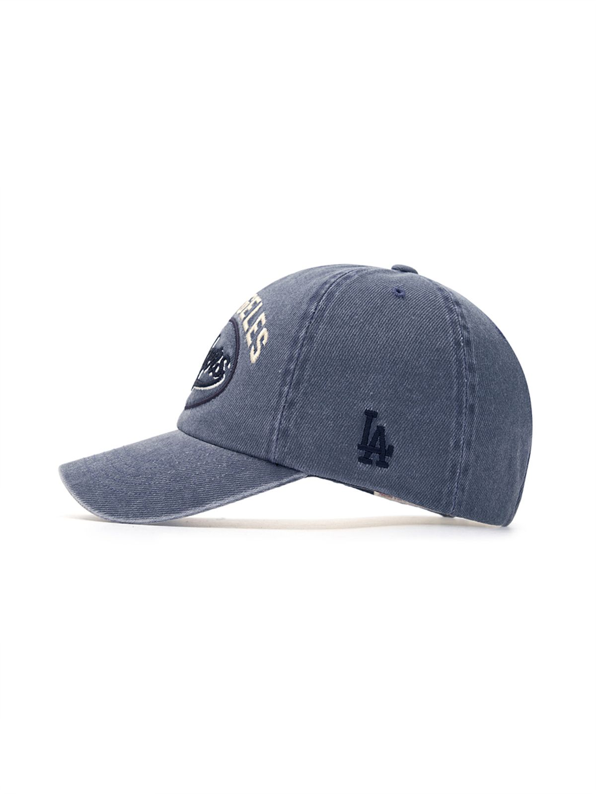 엠엘비(MLB) 바시티 빈티지 컬시브 스티치 언스트럭쳐 볼캡 LA (Indigo)