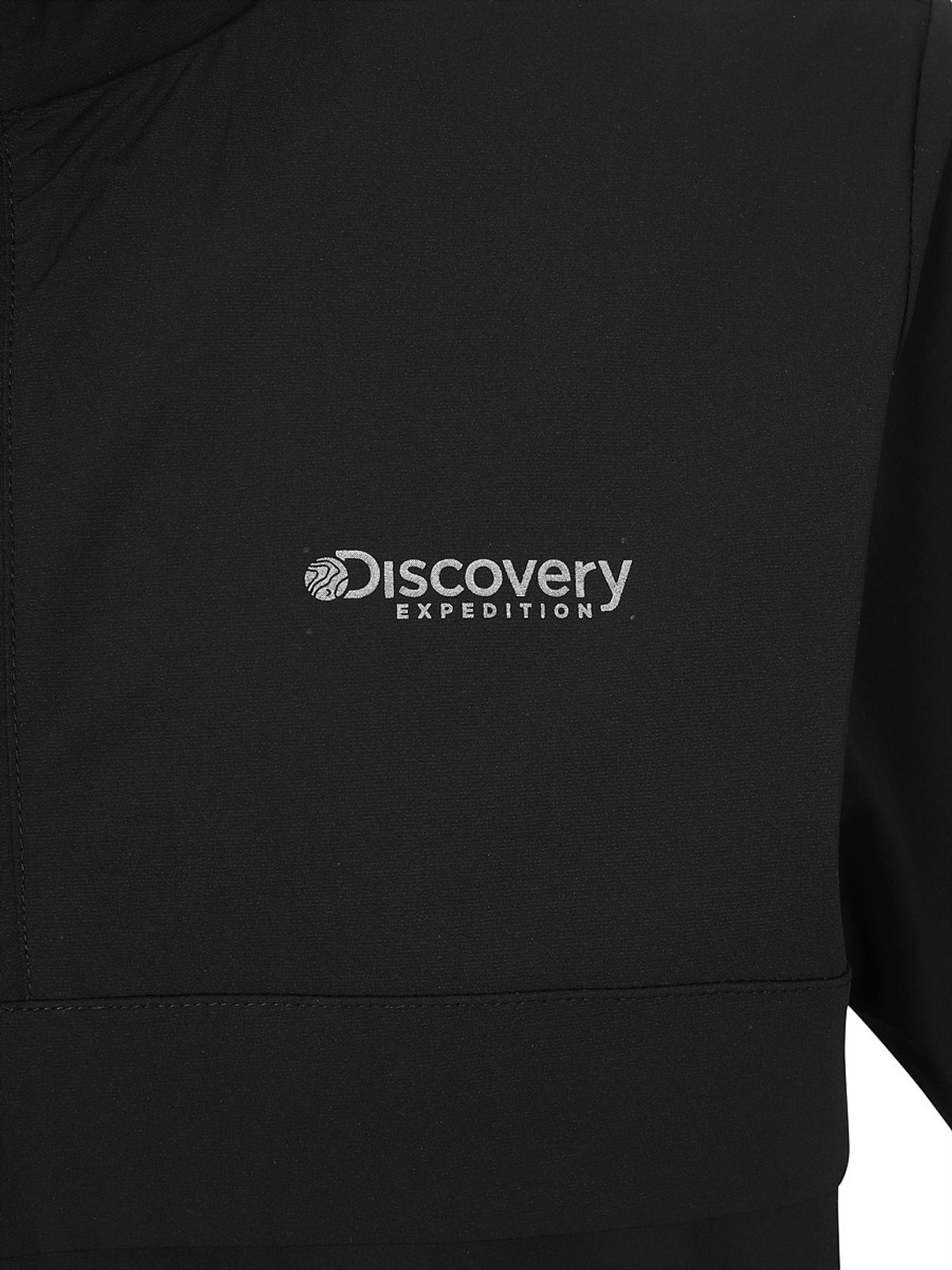 디스커버리 익스페디션(DISCOVERY EXPEDITION) 프레시벤트 폴튼 트레이닝 반팔 하이넥 아노락 (BLACK)