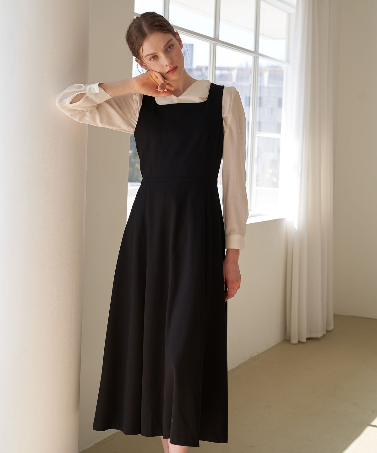 플로브(FLOVE) SOFT BOL DRESS (BK)
