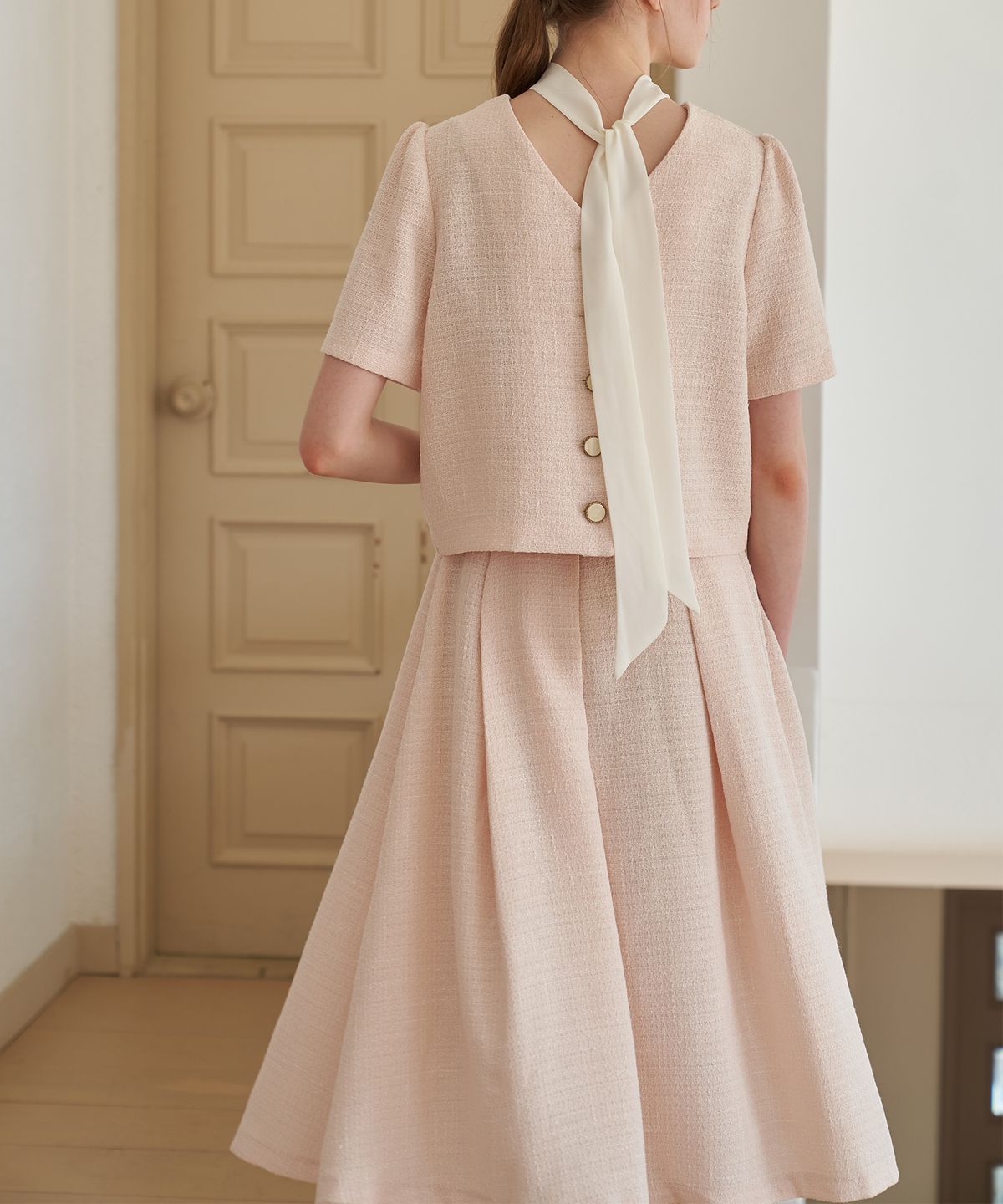 플로브(FLOVE) BLOOM FLARE SKIRT (PB)