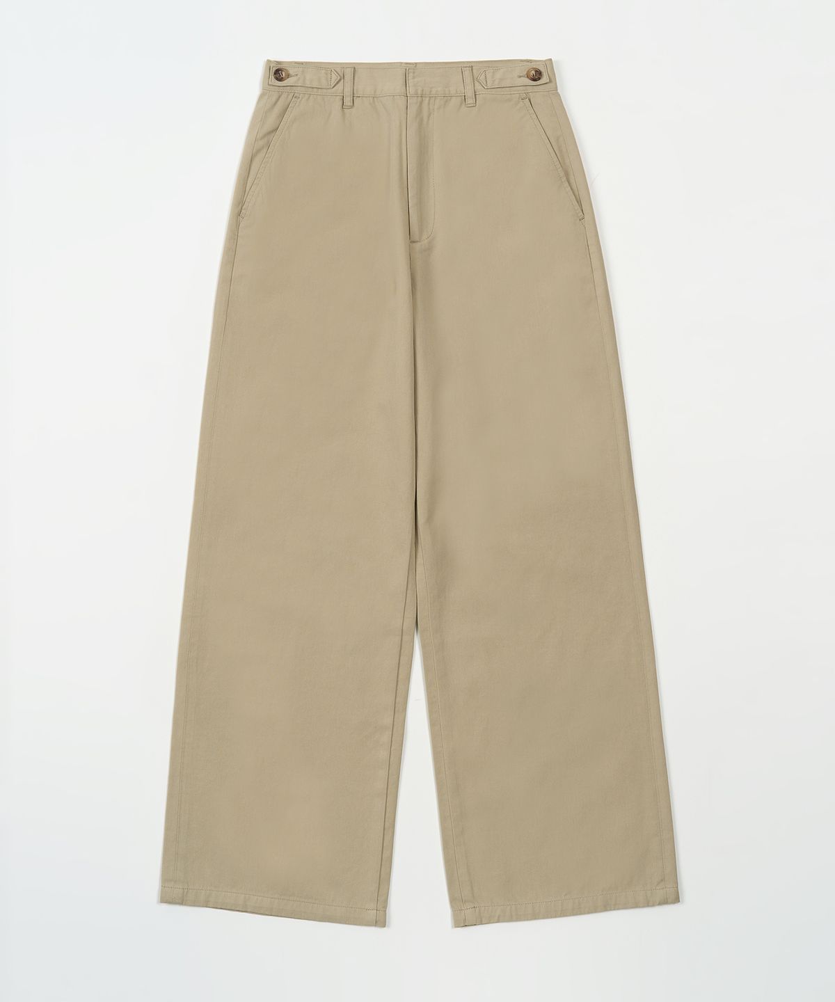 토피 우먼(TOFFEE WOMEN) W 클래식 코튼 팬츠 (BEIGE)