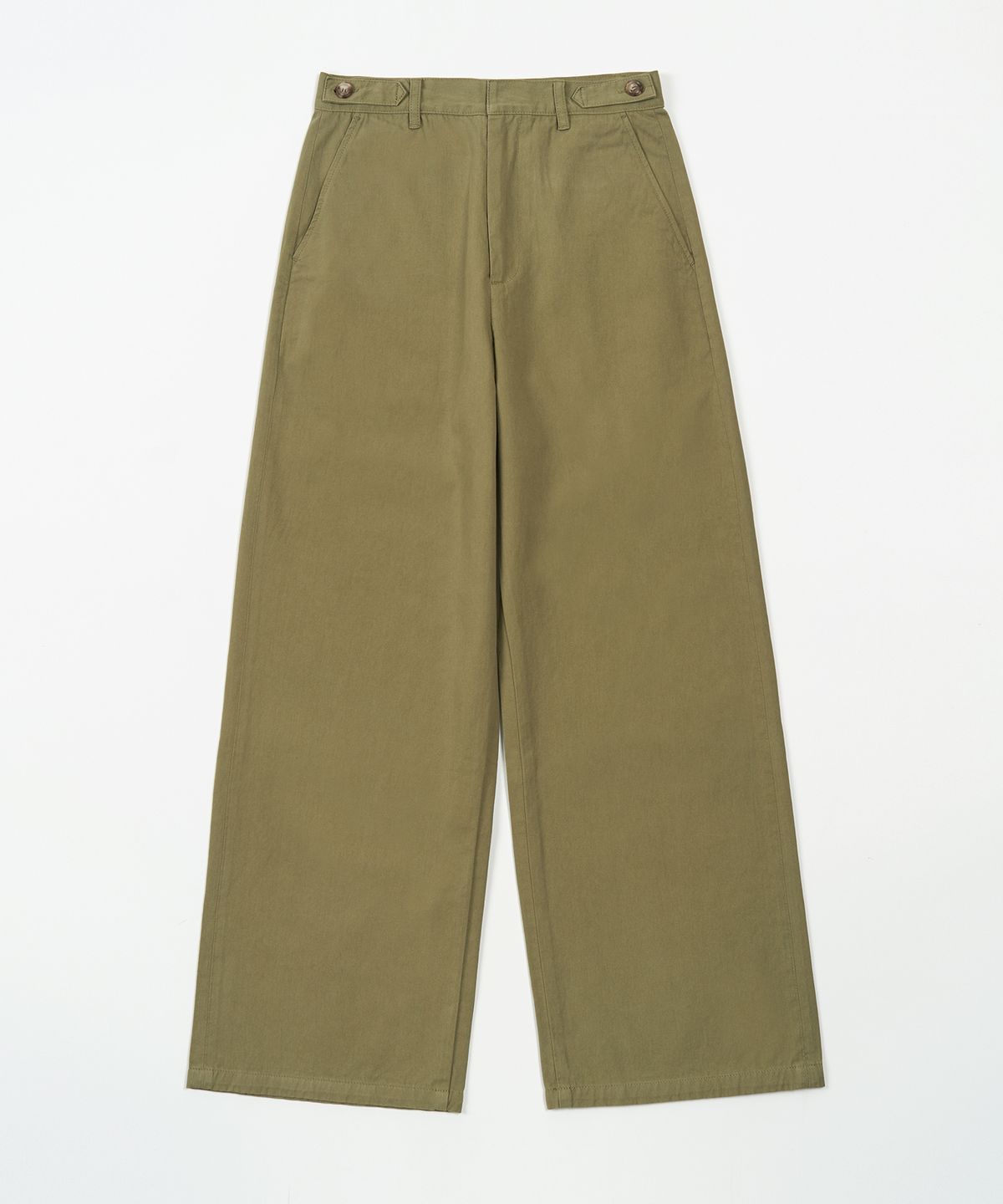 토피 우먼(TOFFEE WOMEN) W 클래식 코튼 팬츠 (LIGHT KHAKI)