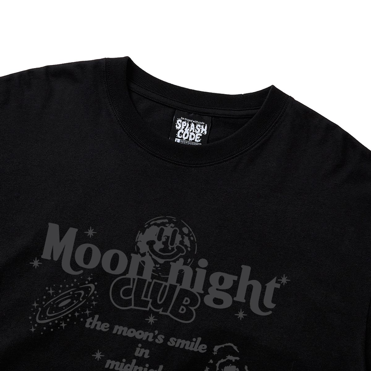 스플래시코드(SPLASHCODE) 롱슬리브 블랙 - 문 나이트(Moon Night)