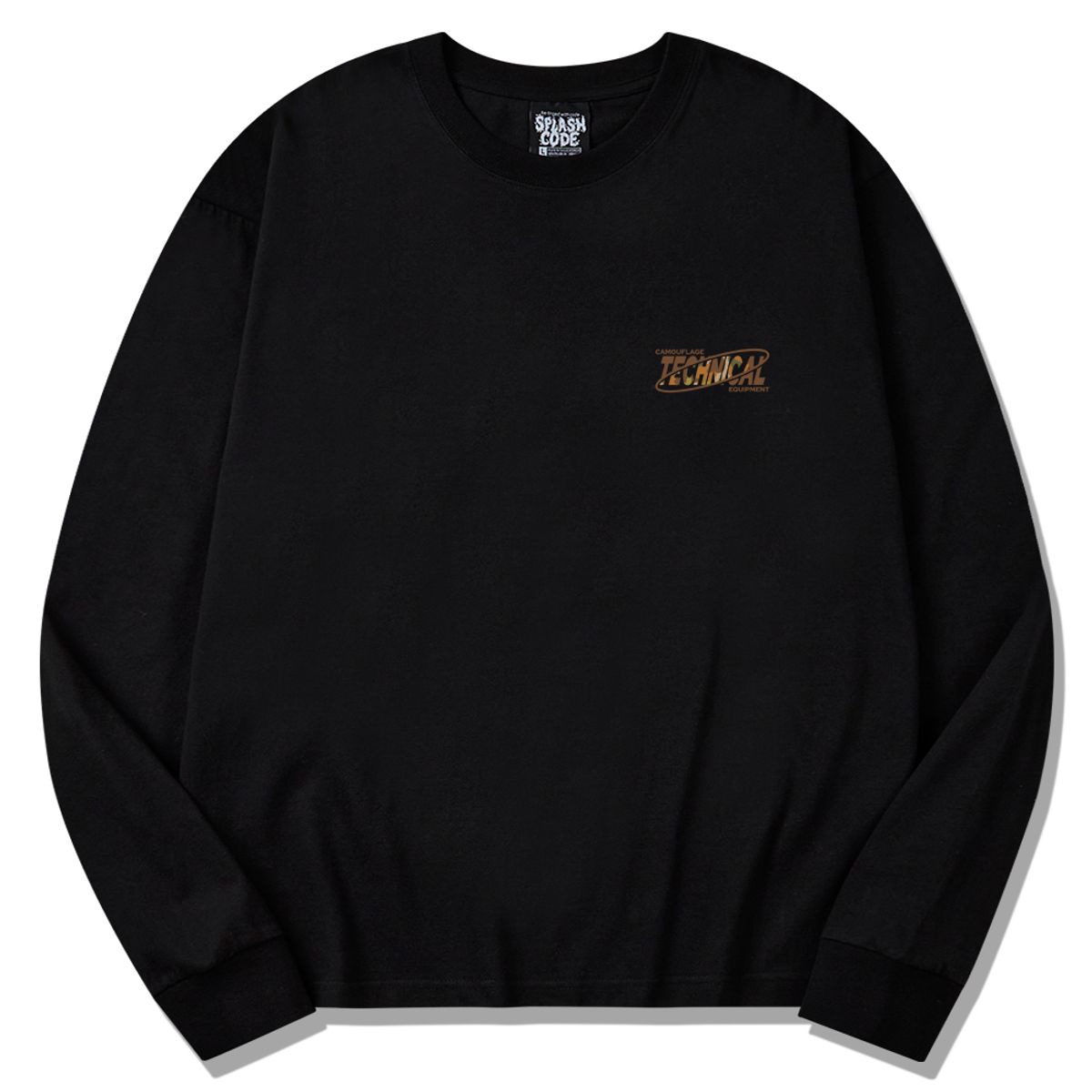 스플래시코드(SPLASHCODE) 롱슬리브 블랙 - 덕 헌터 카모(Duck Hunter Camo)