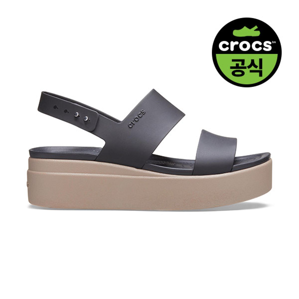 크록스(CROCS) 여성 브루클린 로우 웨지 BKM (25SWSD206453)