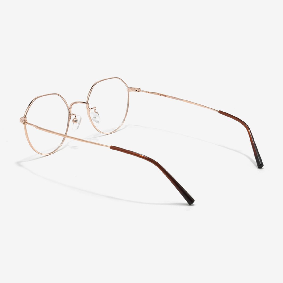 스타일워크(STYLEWORK) 매트 브라운 & 로즈 골드 메탈 STYLE12 M MBR/RG 50mm 스타일워크 안경테