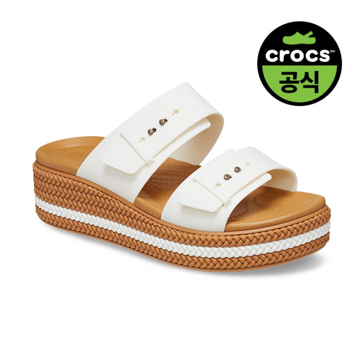 크록스(CROCS) 여성 브루클린 우븐 버클 CHA (25SWSD209978)
