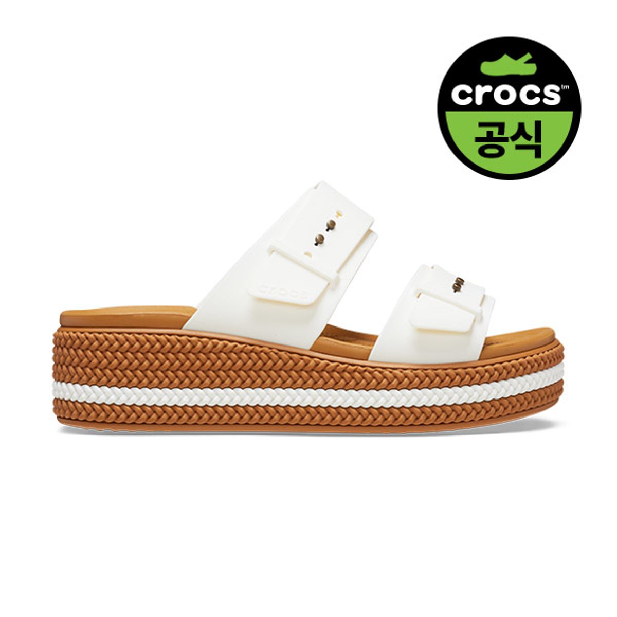 크록스(CROCS) 여성 브루클린 우븐 버클 CHA (25SWSD209978)