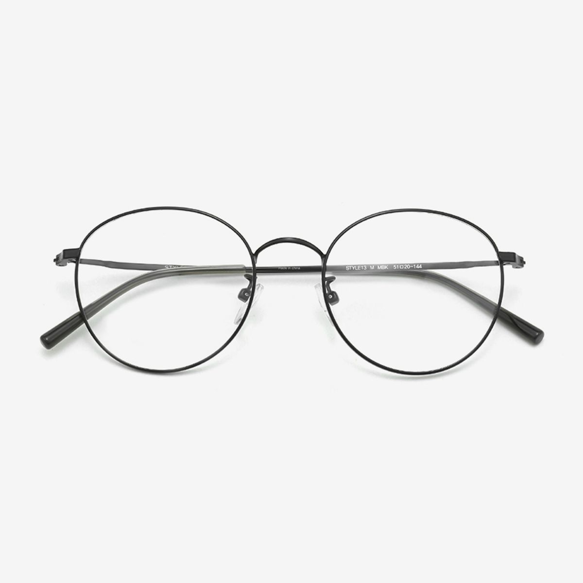 스타일워크(STYLEWORK) 매트 블랙 메탈 STYLE13 M MBK 51mm 스타일워크 안경테