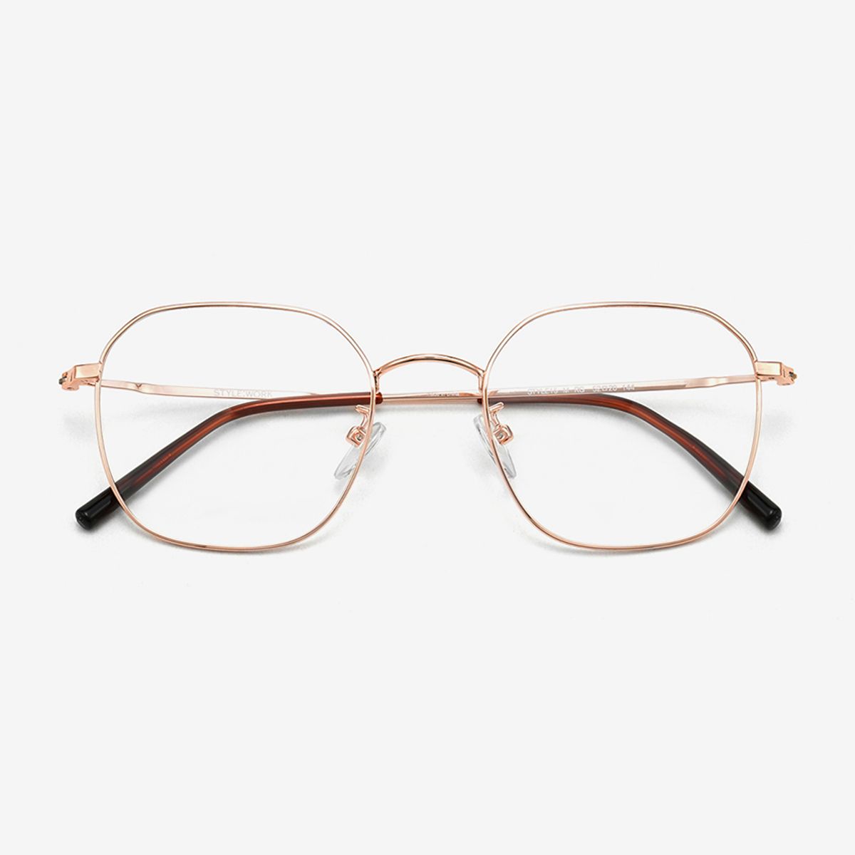 스타일워크(STYLEWORK) 로즈 골드 메탈 STYLE15 M RG 52mm 스타일워크 안경테