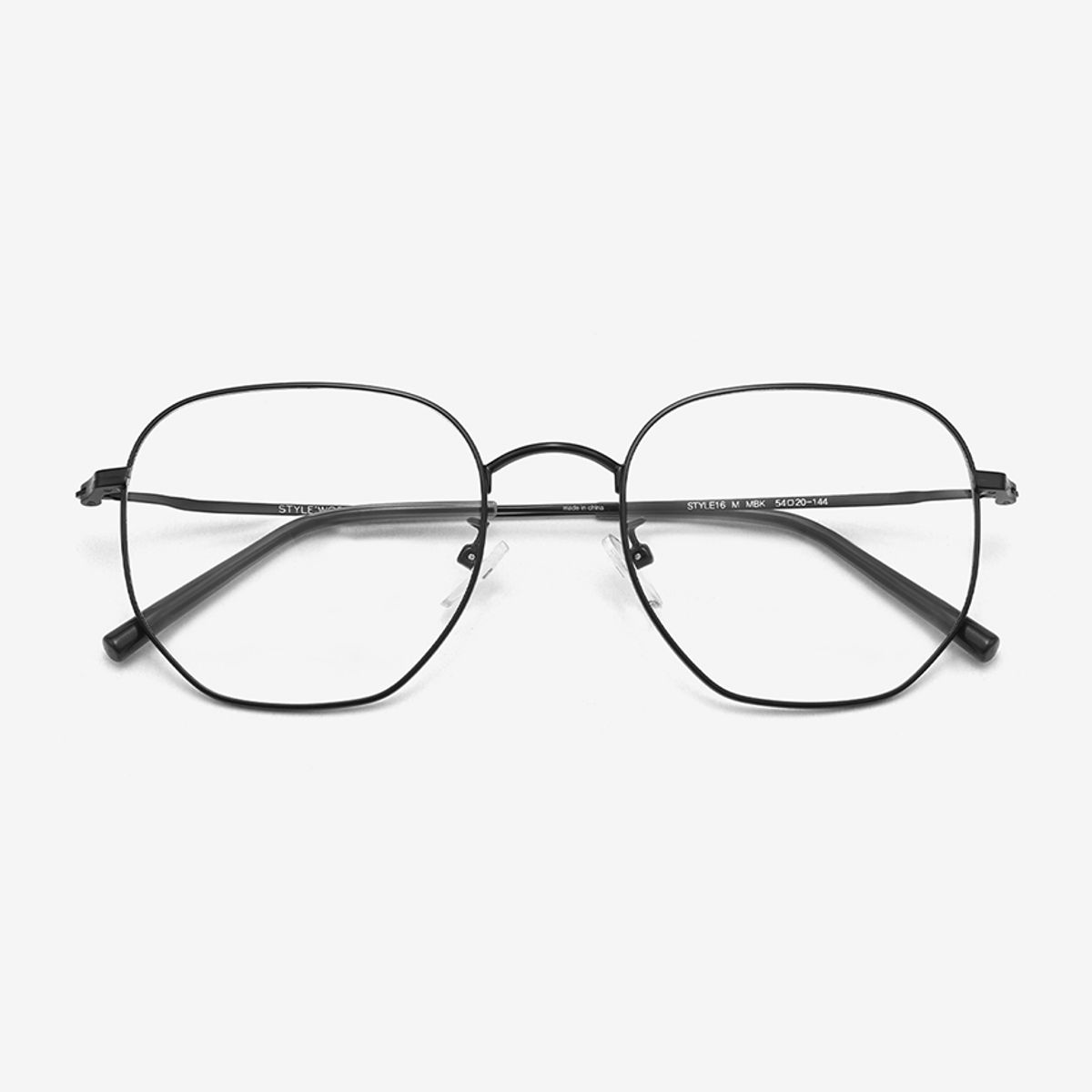 스타일워크(STYLEWORK) 매트 블랙 메탈 STYLE16 M MBK 54mm 스타일워크 안경테