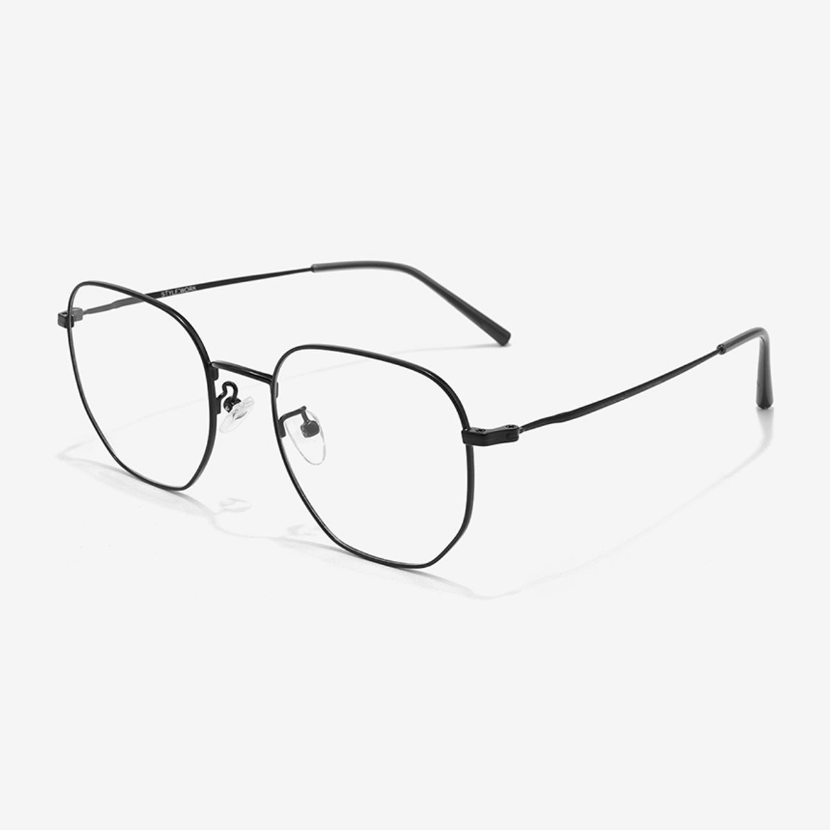 스타일워크(STYLEWORK) 매트 블랙 메탈 STYLE16 M MBK 54mm 스타일워크 안경테