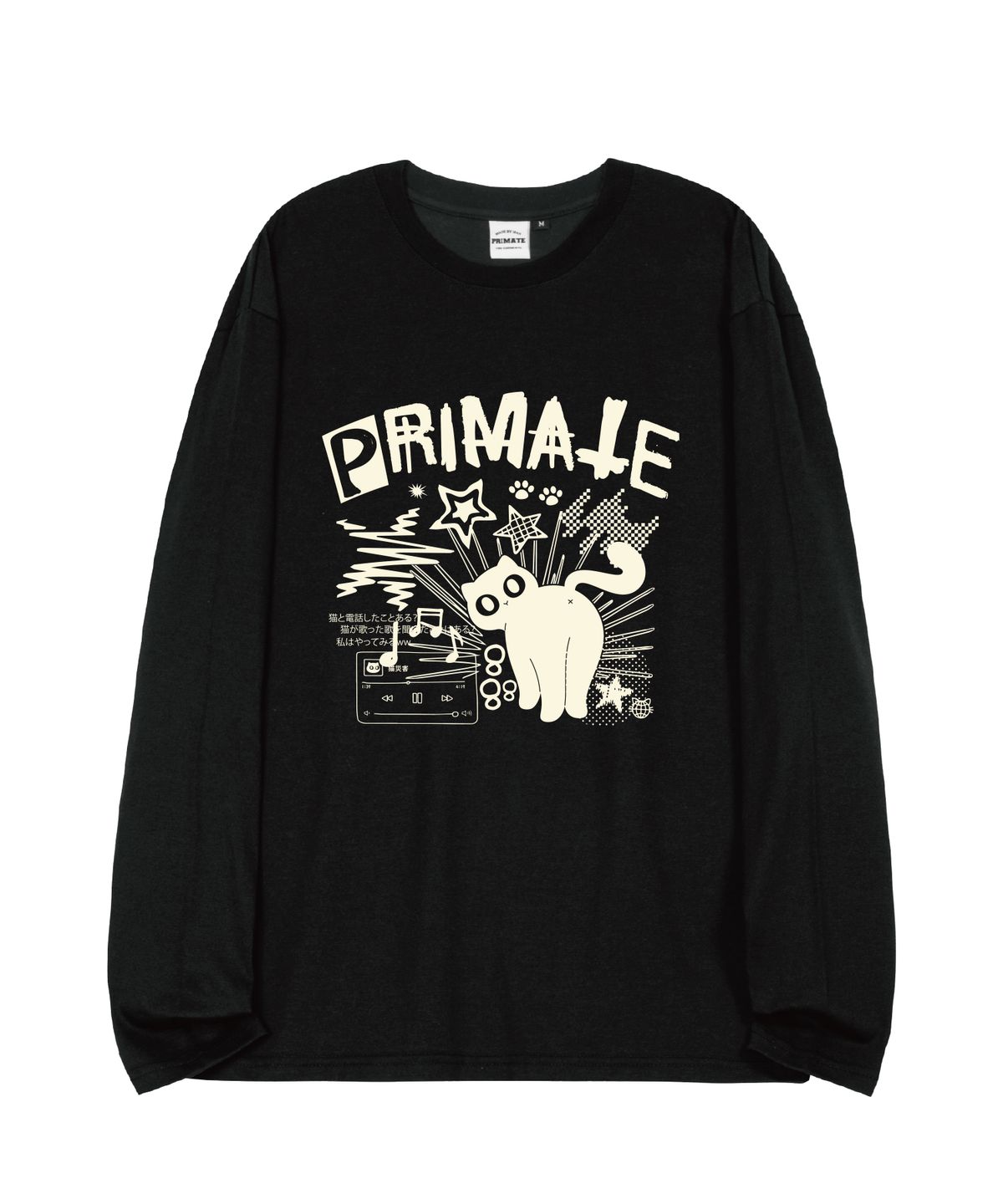 프라임에이트(PRIMATE) NEKO SONG 오버핏 롱 슬리브 4 COLORS