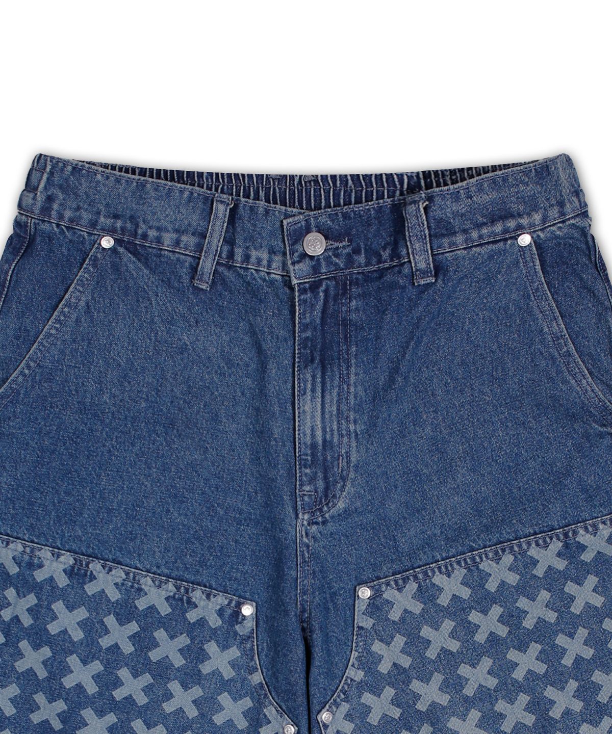 엑스톤즈(XTONZ) XP275 크로스 카펜더 버뮤다 데님 팬츠 (BLUE)