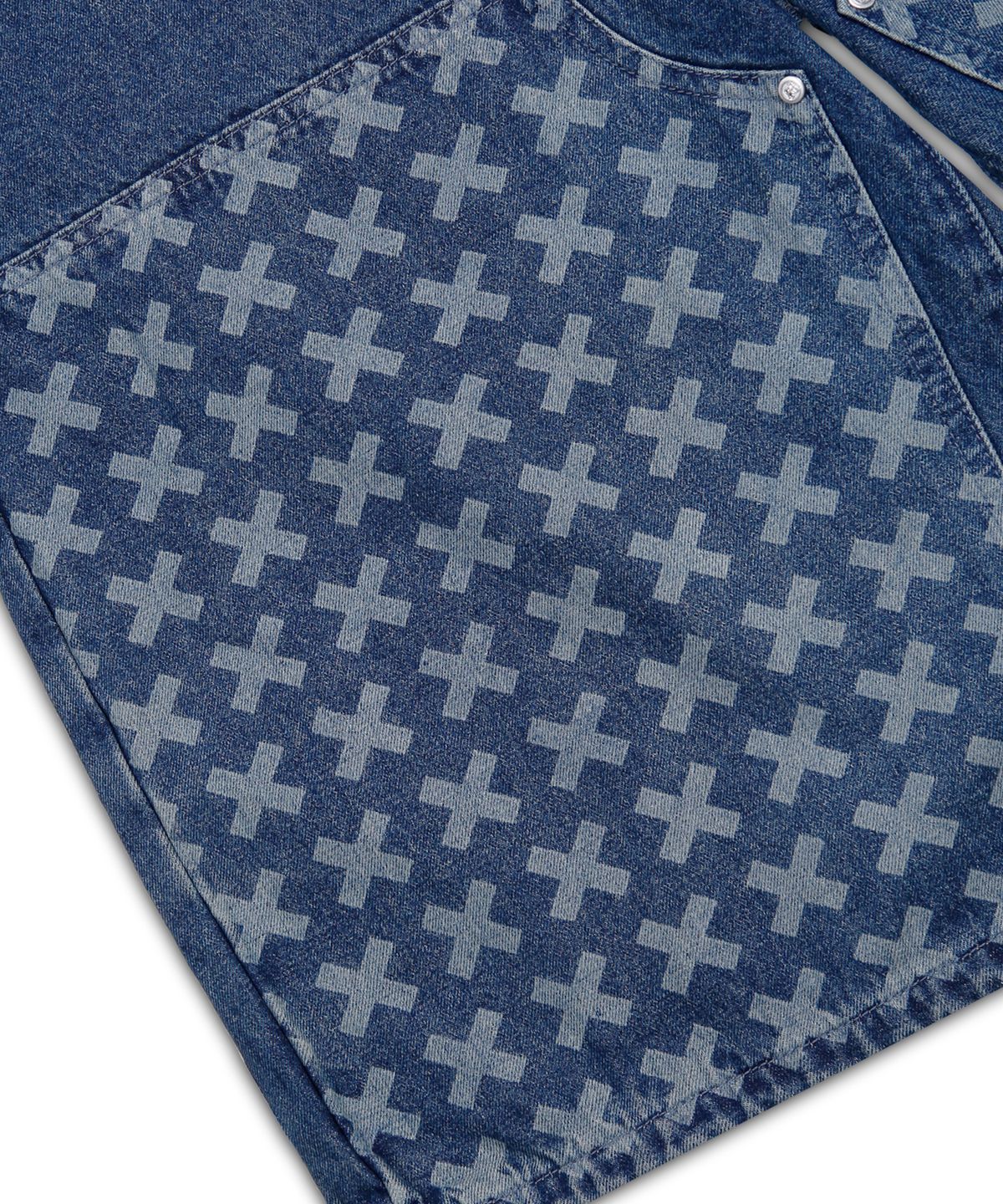 엑스톤즈(XTONZ) XP275 크로스 카펜더 버뮤다 데님 팬츠 (BLUE)