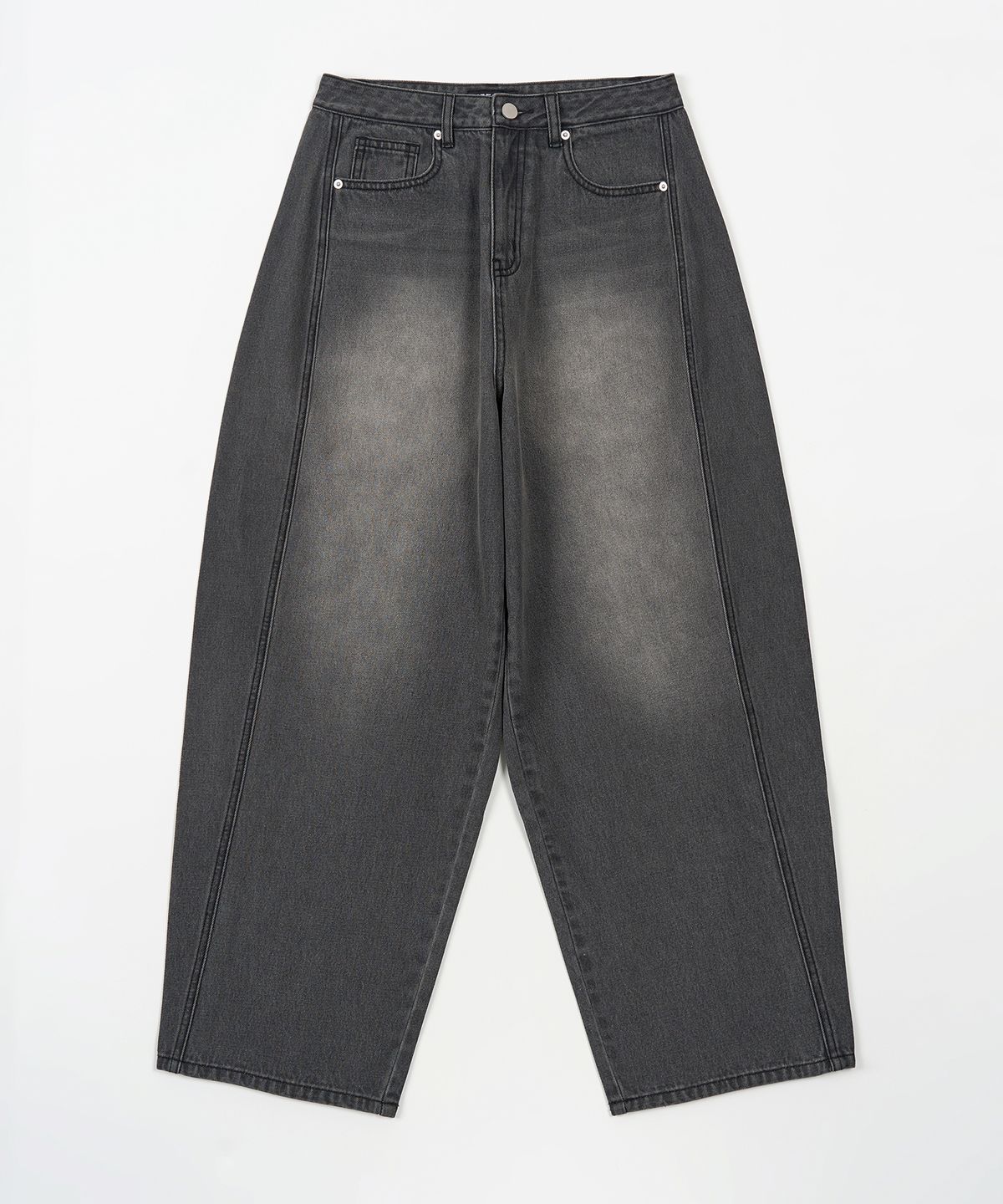 토피 우먼(TOFFEE WOMEN) W 블록 데님 팬츠 (GREY)