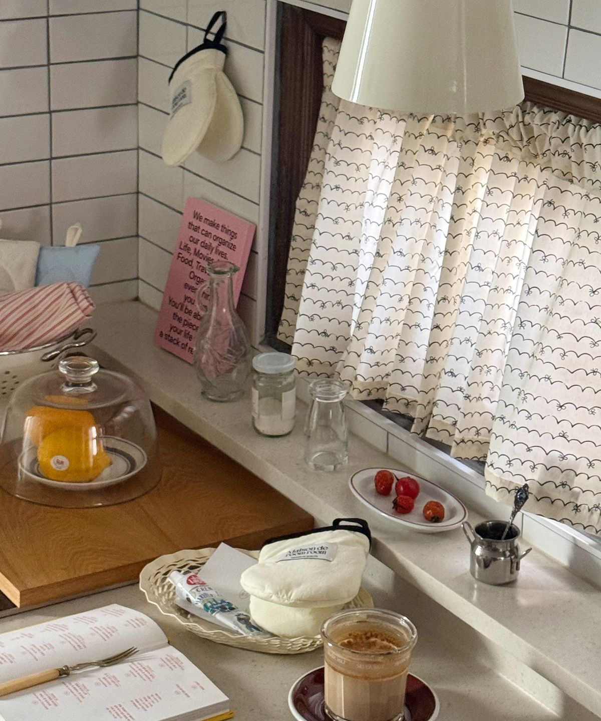 메종드룸룸(MAISON DE ROOMROOM) 리본 웨이브 가리개커튼